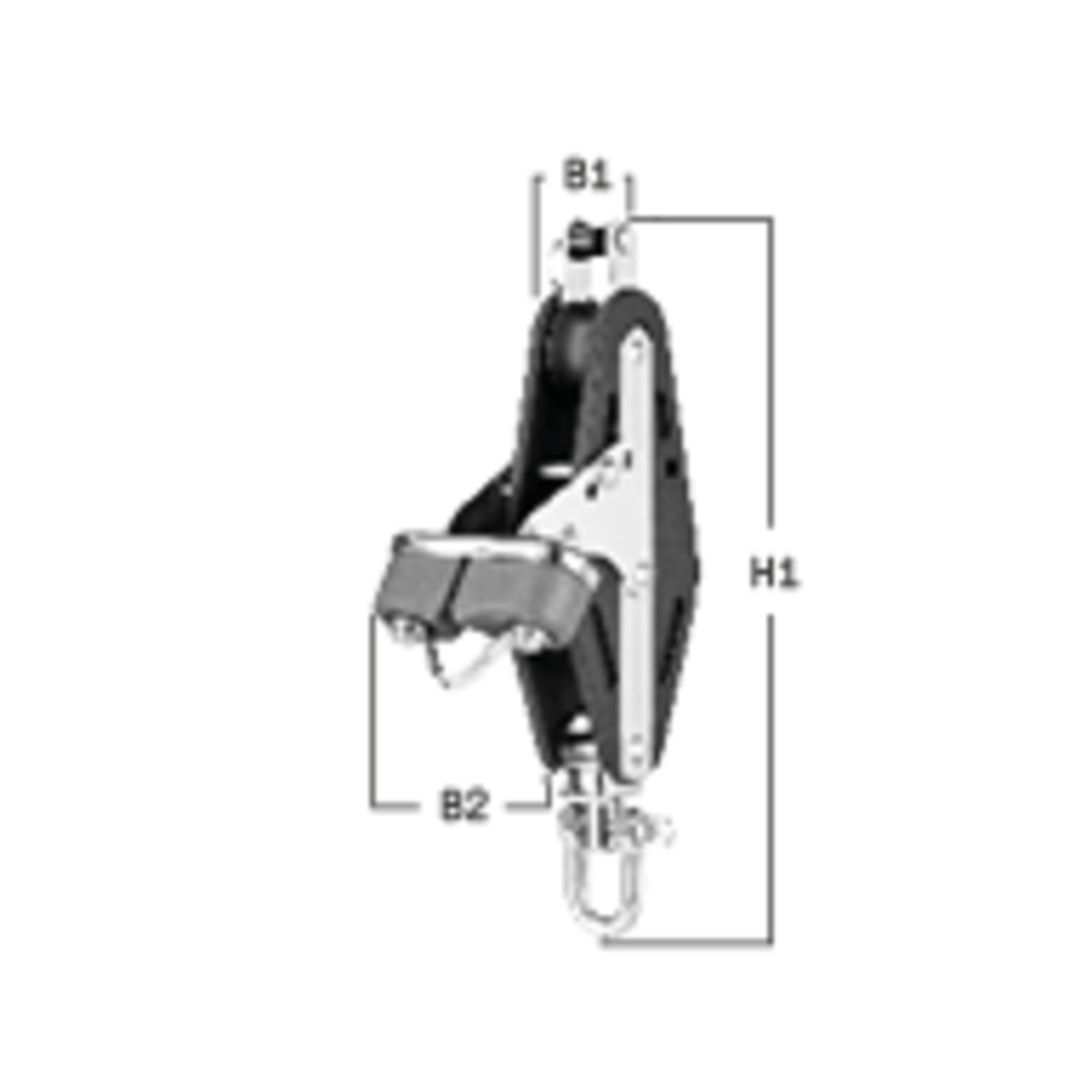 Großschotblock Gleitlager 14 mm 2 Rollen Schotklemme Wirbel | 3525720455_katalog.png