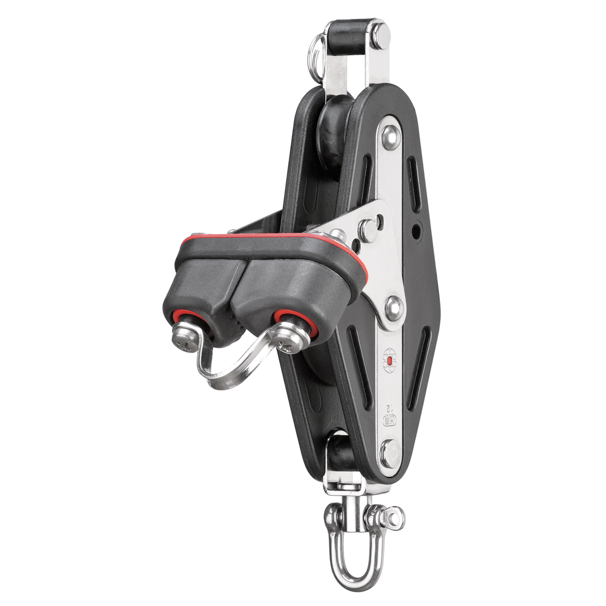 Großschotblock Kugellager 12 mm 2 Rollen Violinblock Wirbel Schotklemme | 3525779255.png