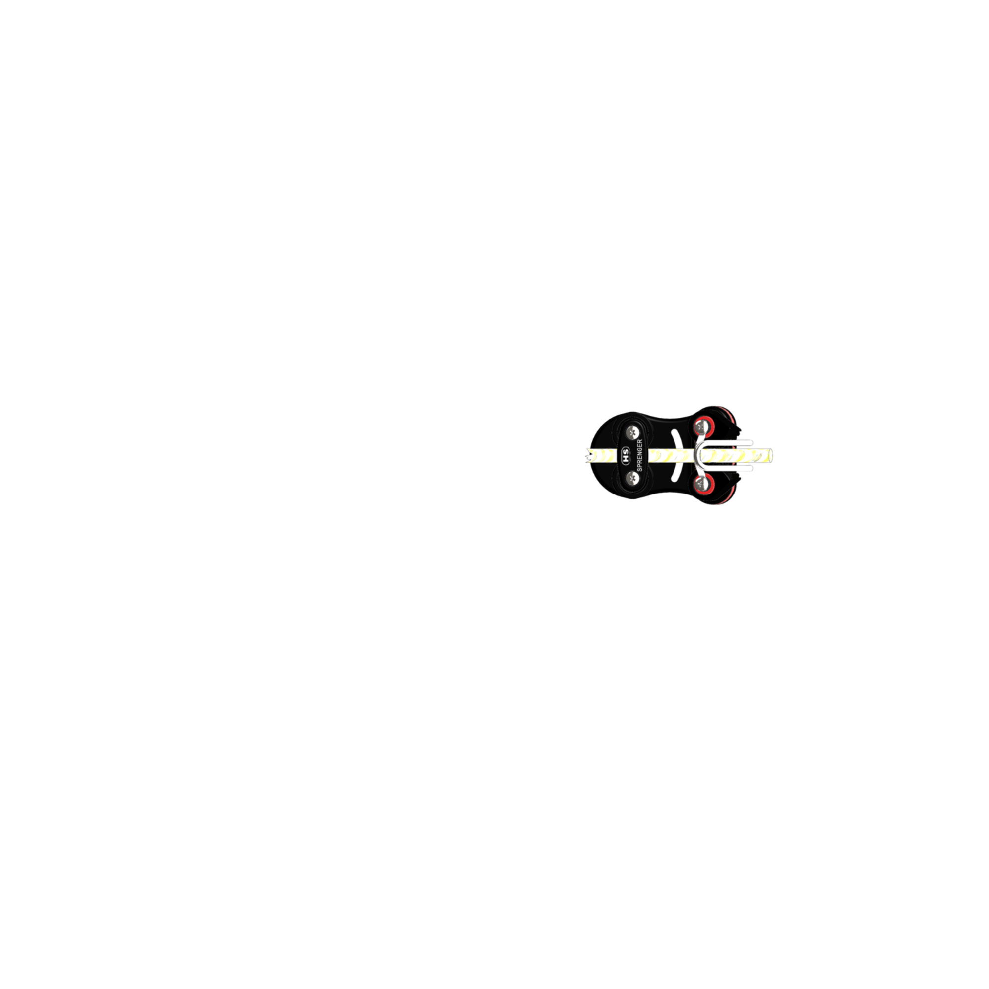 Kugellager Basis 10 mm mit Schotklemme Befestigung mit 3x M5 Senkkopfschrauben | 3540200000_Draufsicht01.png