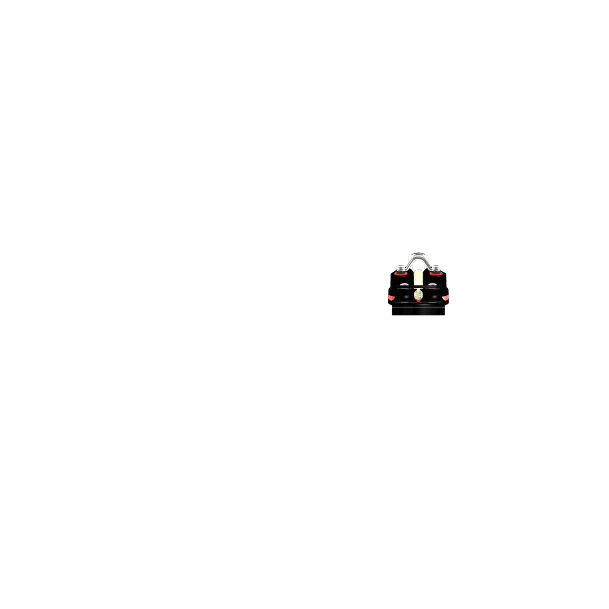 Kugellager Basis 10 mm mit Schotklemme Befestigung mit 3x M5 Senkkopfschrauben | 3540200000_Rueckansicht01.png