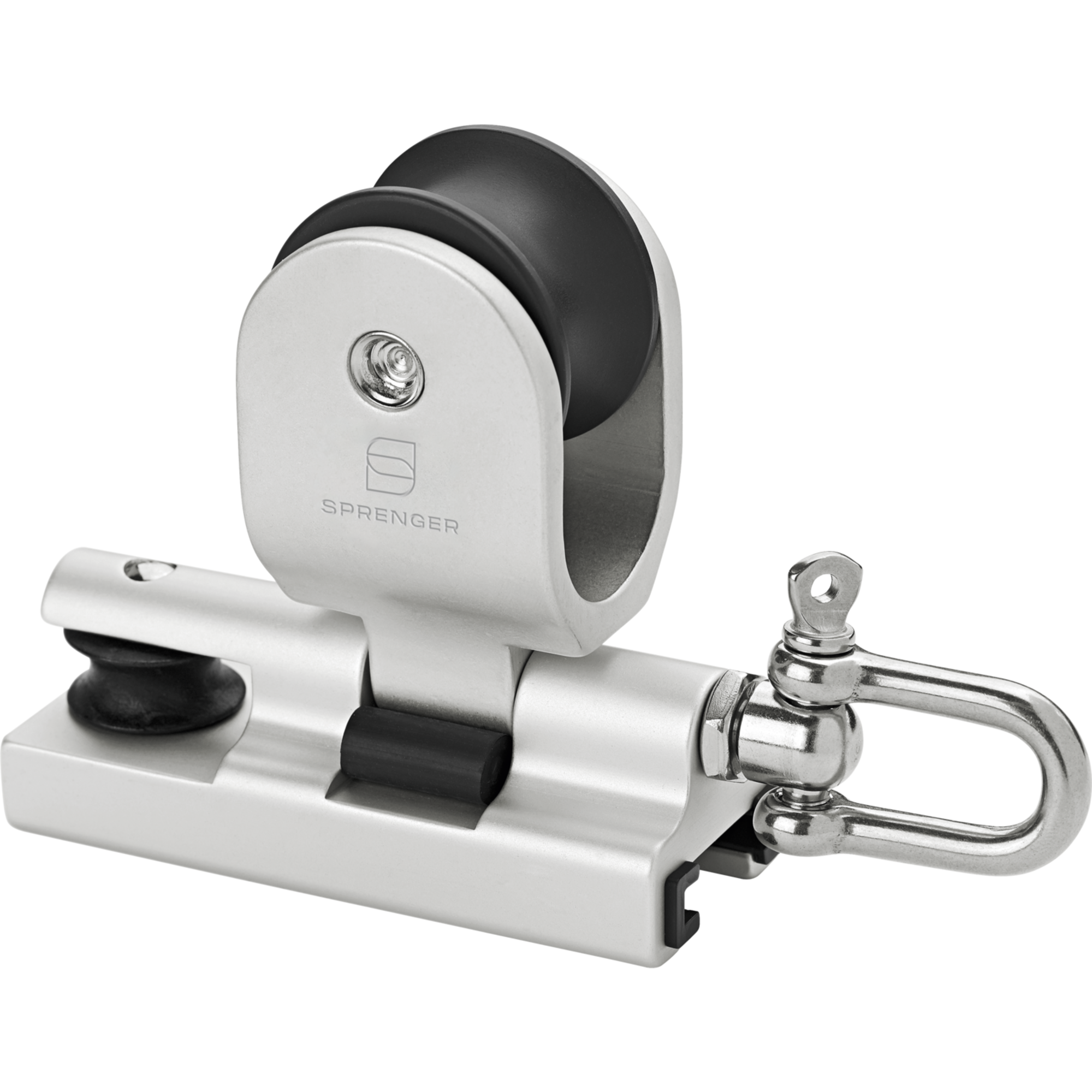 Genuaschlitten Cockpitverstellung Gleitlager 6 mm für Schiene 25 x 4 mm Bolzen mit Schäkel | 3546002554.png