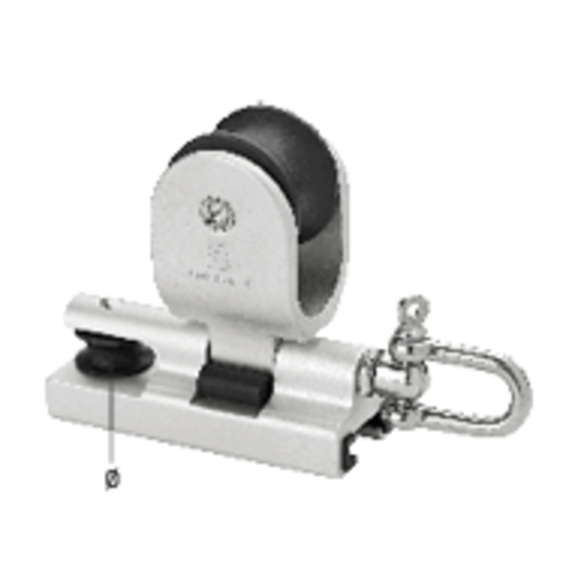 Genuaschlitten Cockpitverstellung Gleitlager 6 mm für Schiene 25 x 4 mm Bolzen mit Schäkel | 3546002554_Katalog.png