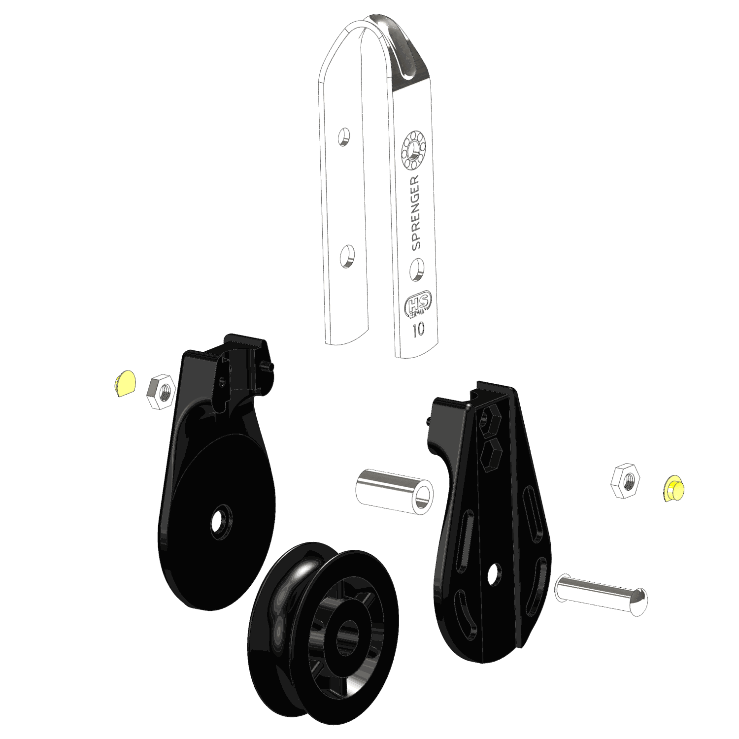 S Block Gleitlager 10 mm 1 Rolle durchgehender Bügel | 3565010155_Explo01.png | 1731101462
