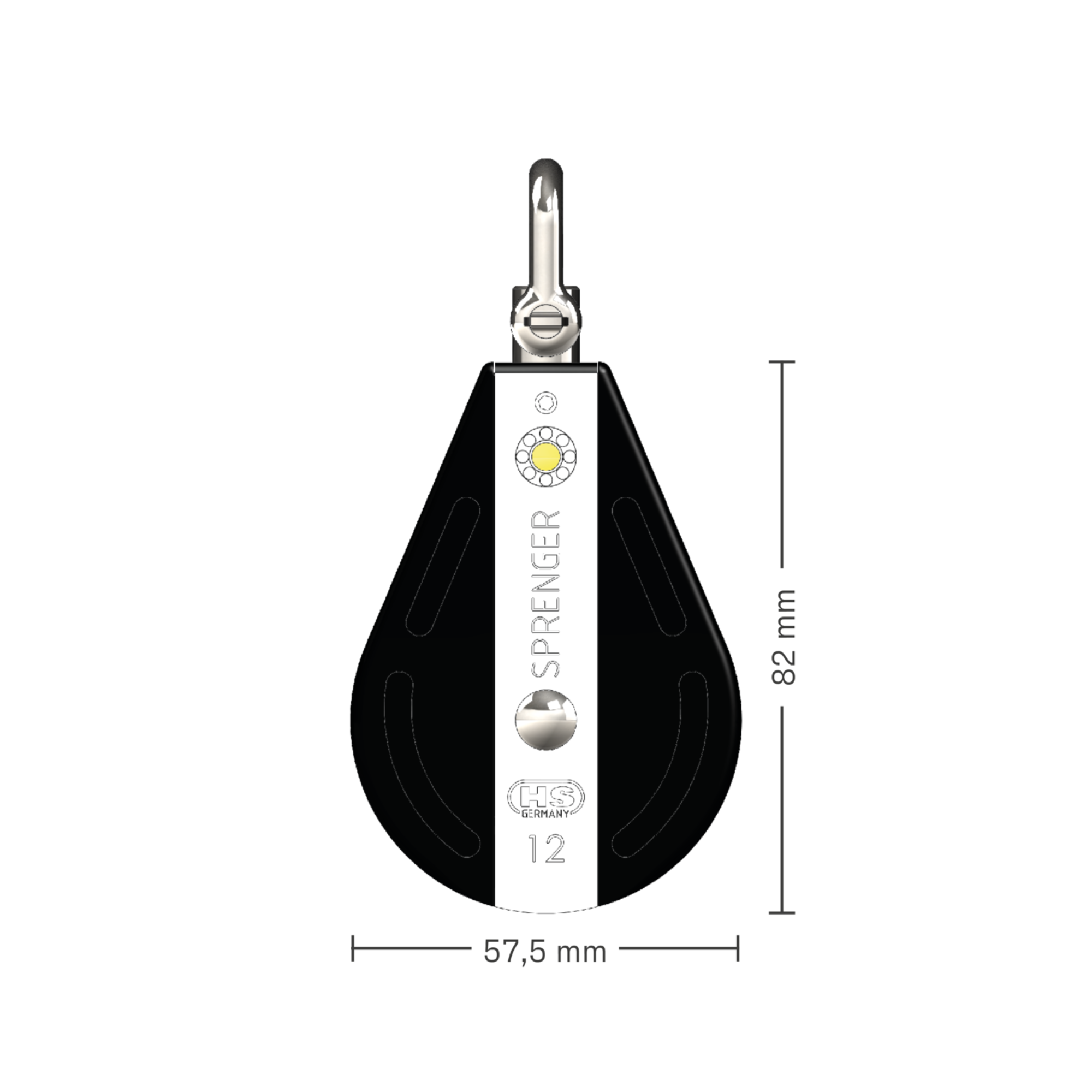 S Block Gleitlager 12 mm 1 Rolle Wirbel | 3565020200_Skizze.png