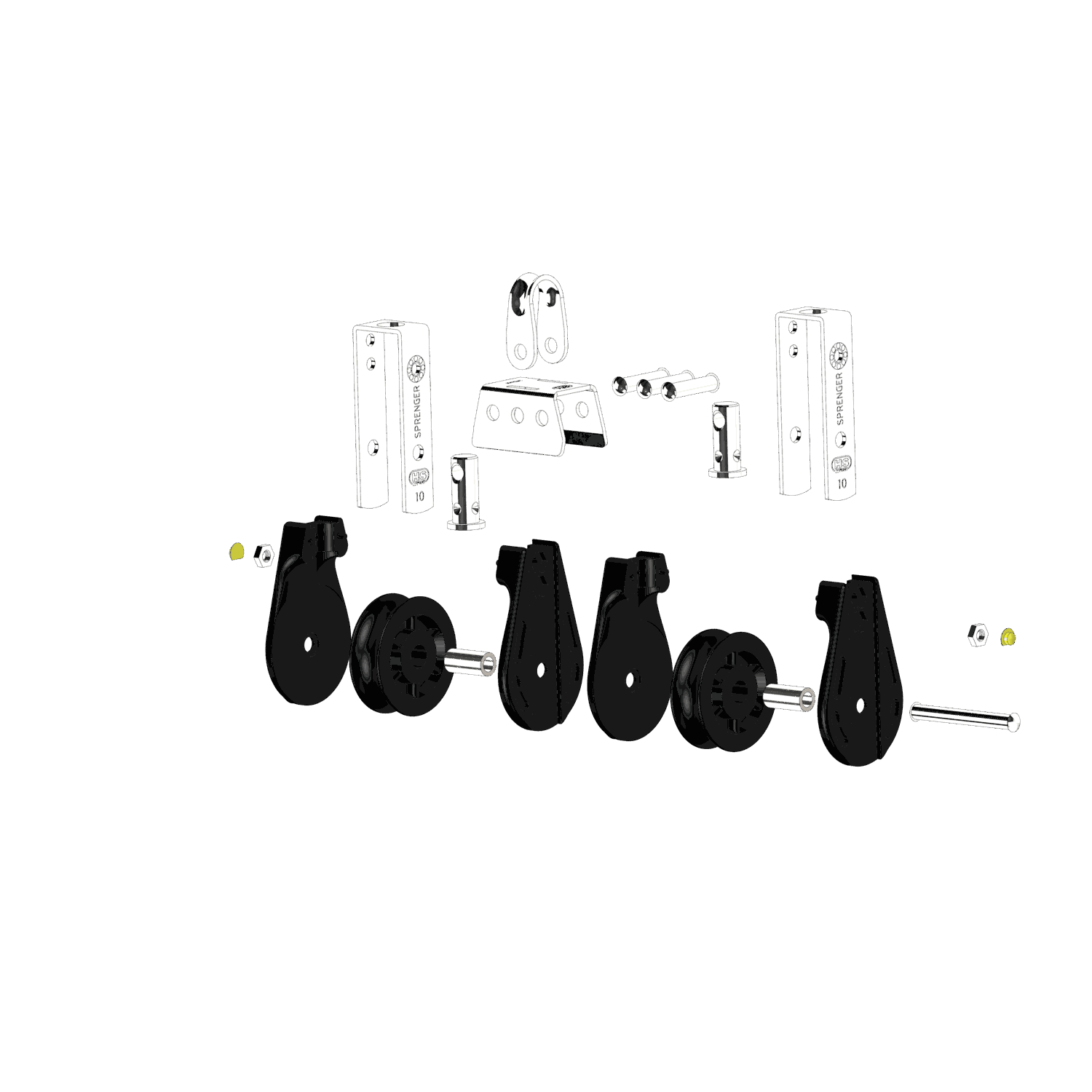 S Block Gleitlager 10 mm 2 Rollen durchgehender Bügel | 3565110155_Explo01.png | 1731101468