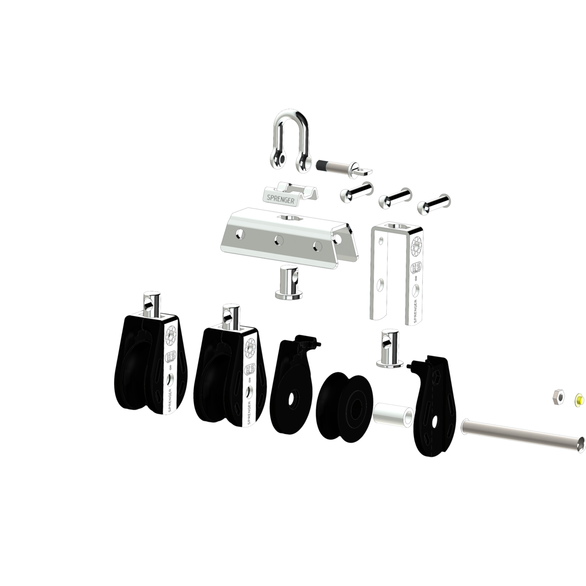 S Block Gleitlager 8 mm 3 Rollen Arretierset | 3565220000_Explo01.png