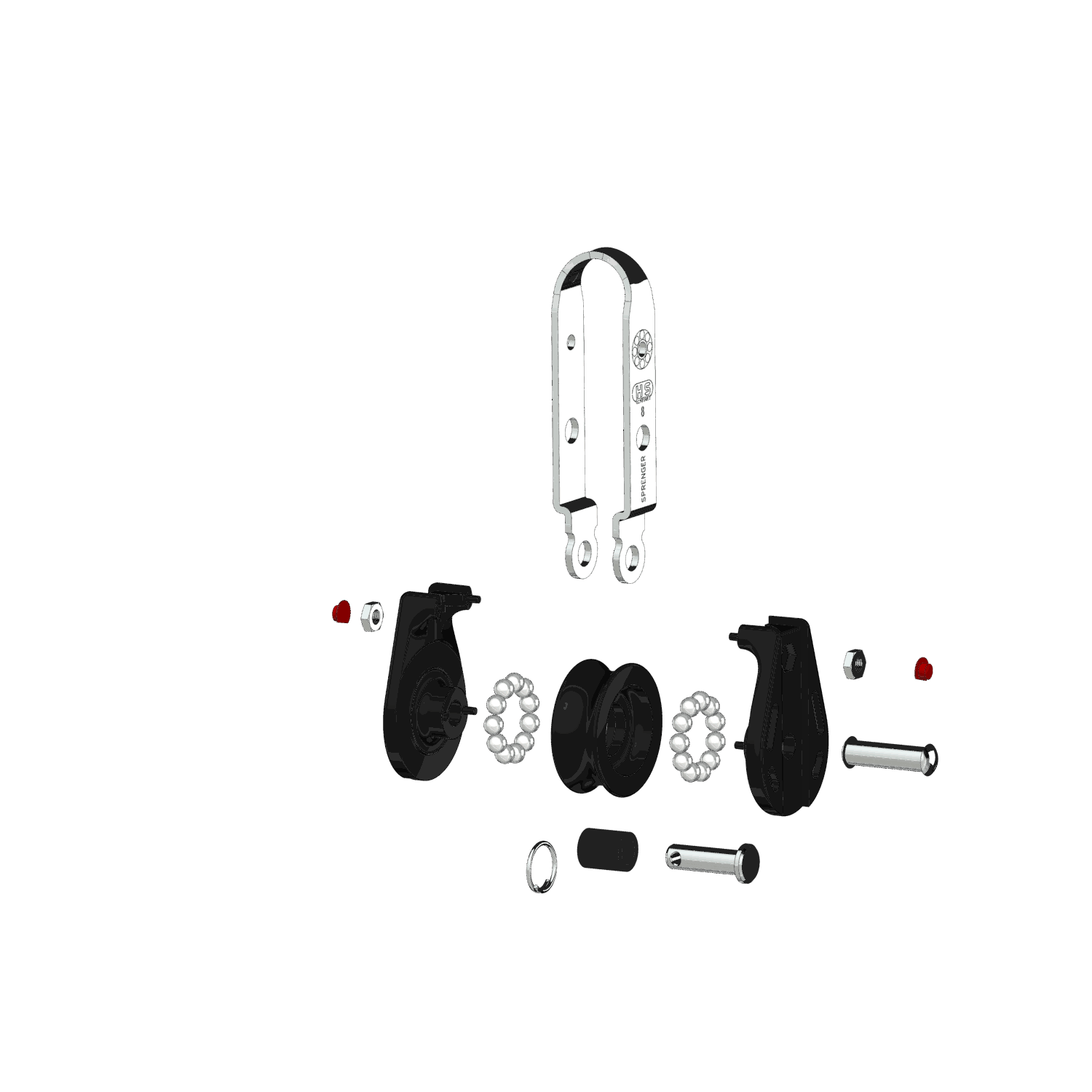 S Block Kugellager 8 mm 1 Rolle durchgehender Bügel Hundsfott | 3565360055_Explo01.png | 1731101579
