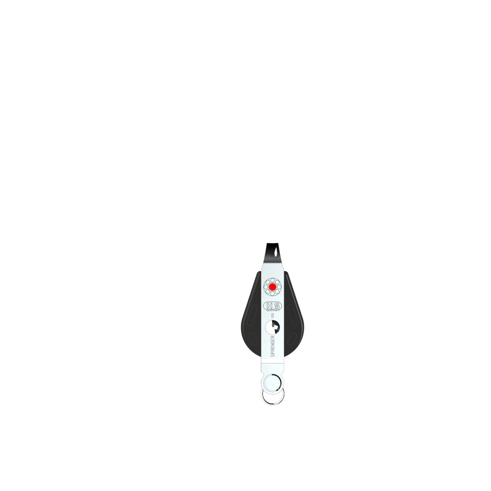 S Block Kugellager 8 mm 1 Rolle durchgehender Bügel Hundsfott | 3565360055_Seitenansicht01.png
