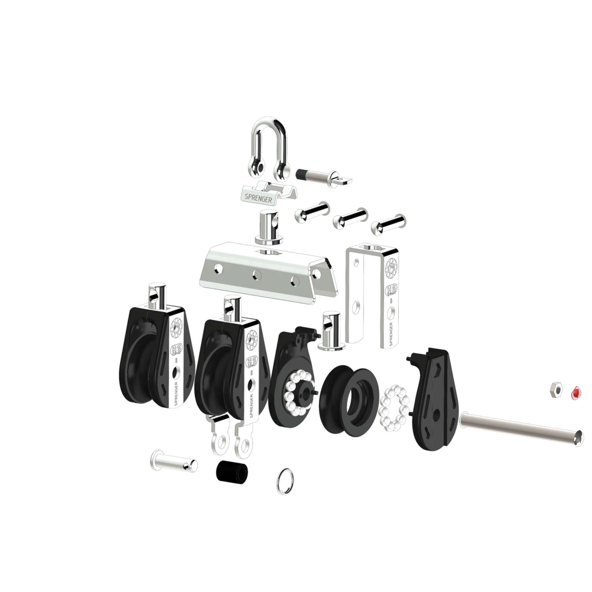 S Block Kugellager 8 mm 3 Rollen Arretierset Hundsfott | 3565570000_Explo01.png