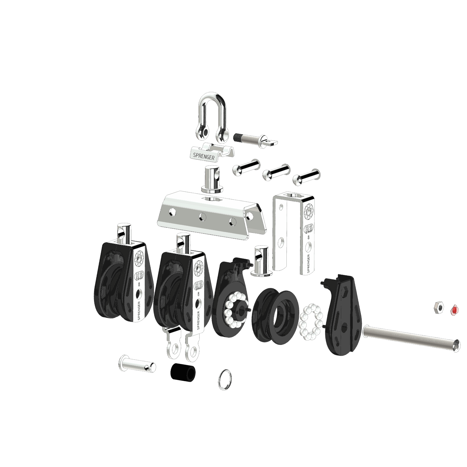 S Block Kugellager 8 mm 3 Rollen Arretierset Hundsfott | 3565570000_Explo01.png | 1731101585