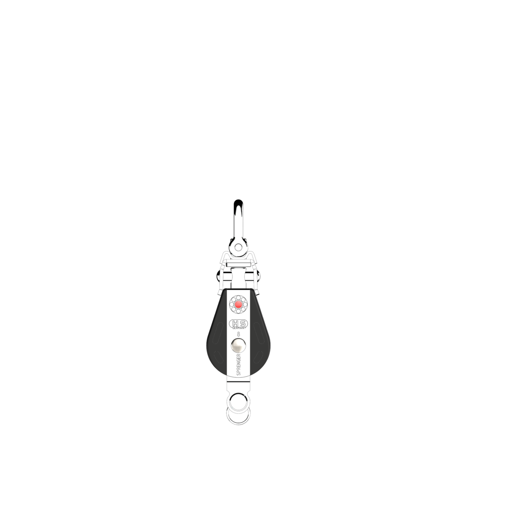 S Block Kugellager 8 mm 3 Rollen Arretierset Hundsfott | 3565570000_Seitenansicht01.png