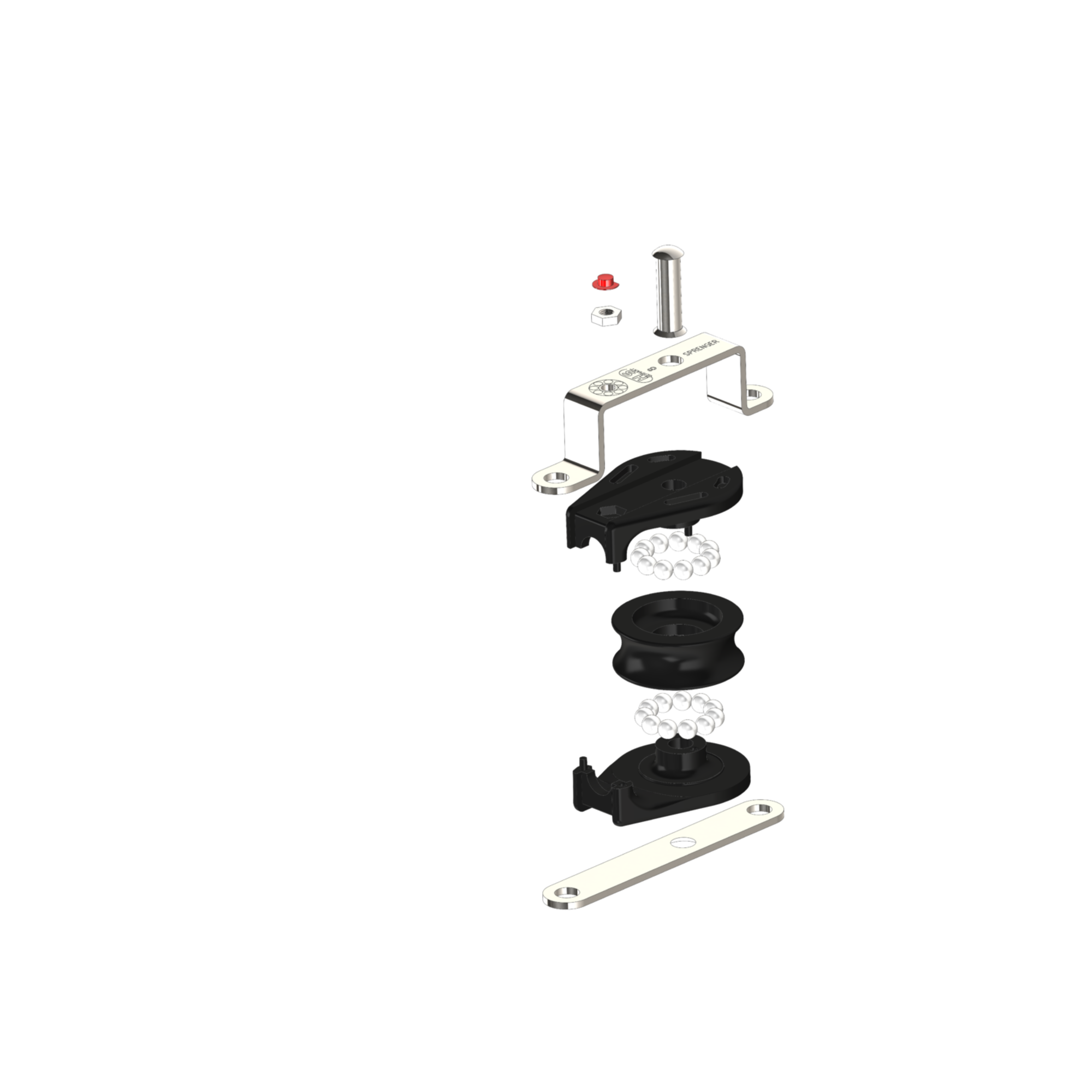 Liegeblock aus der S Serie Kugellager 8 mm 1 Rolle | 3565660055_Explo01.png