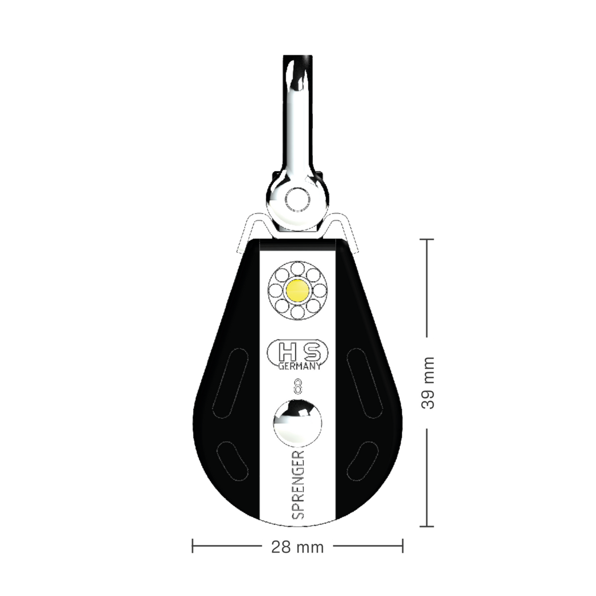 S Block Gleitlager 8 mm 1 Rolle Arretierset | 3565720000_Skizze.png