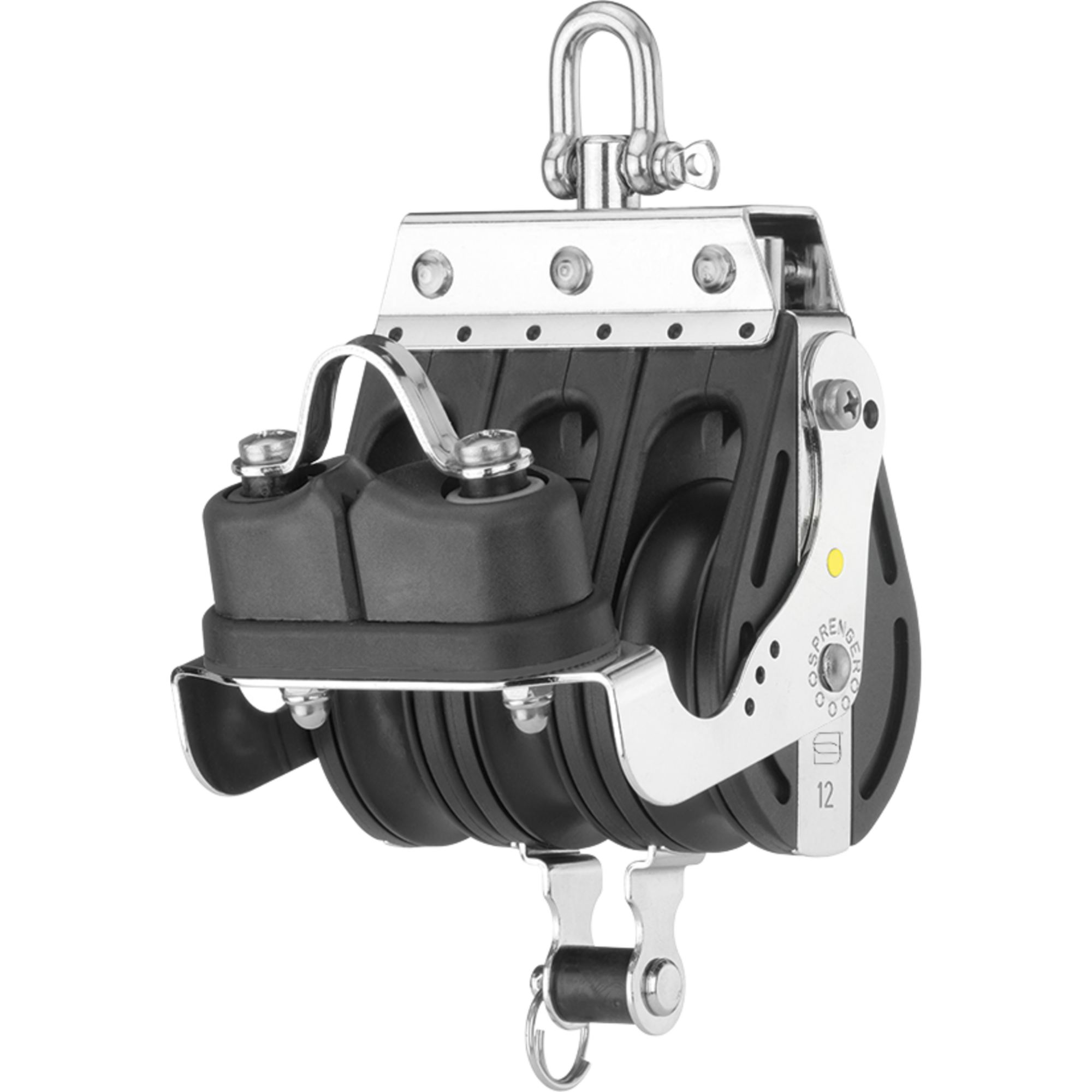 S Block Großschotblock Gleitlager 12 mm 3 Rollen Wirbel Hundsfott Schotklemme | 3567129200.png
