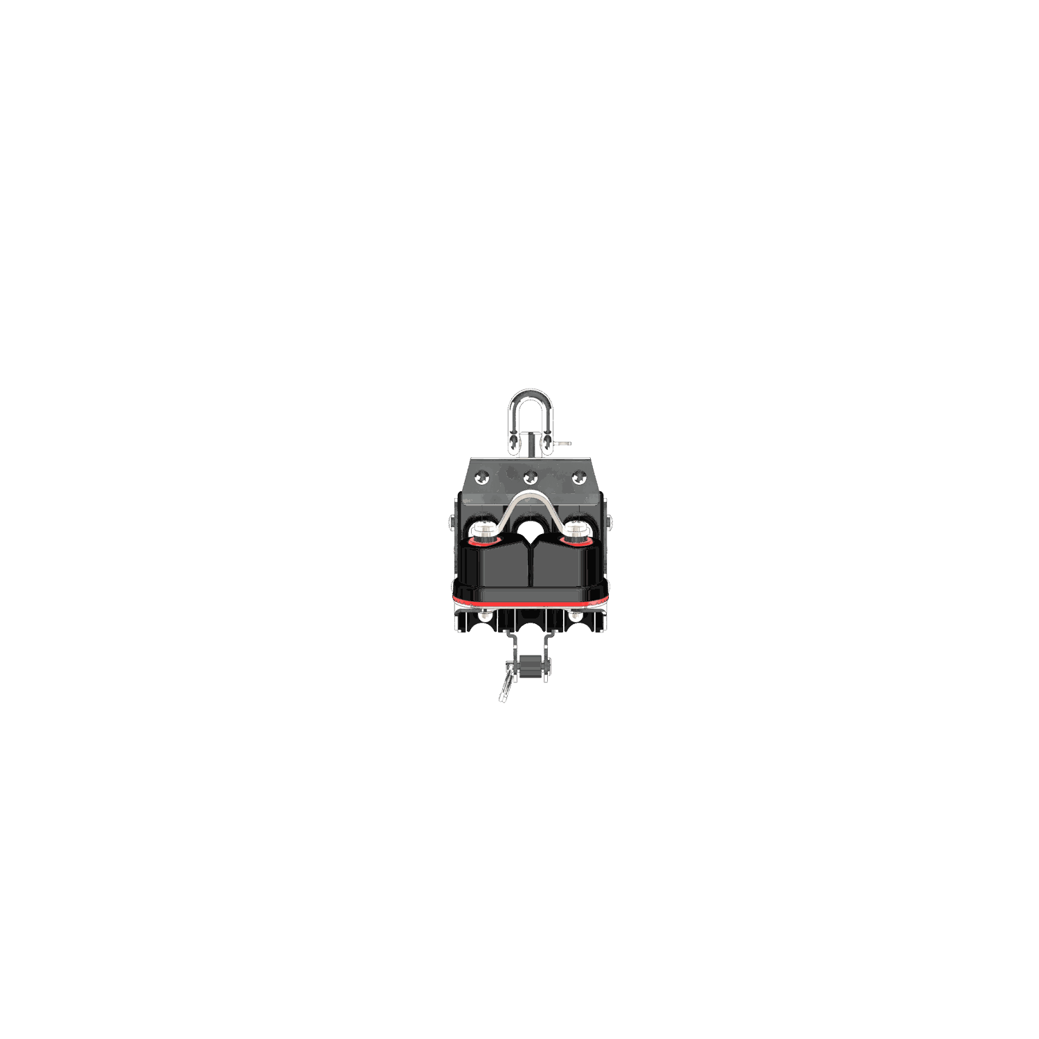 S Block Großschotblock Nadellager 10 mm 3 Rollen Hundsfott Schotklemme Wirbel | 3567149100_Vorderansicht01.png | 1731101483