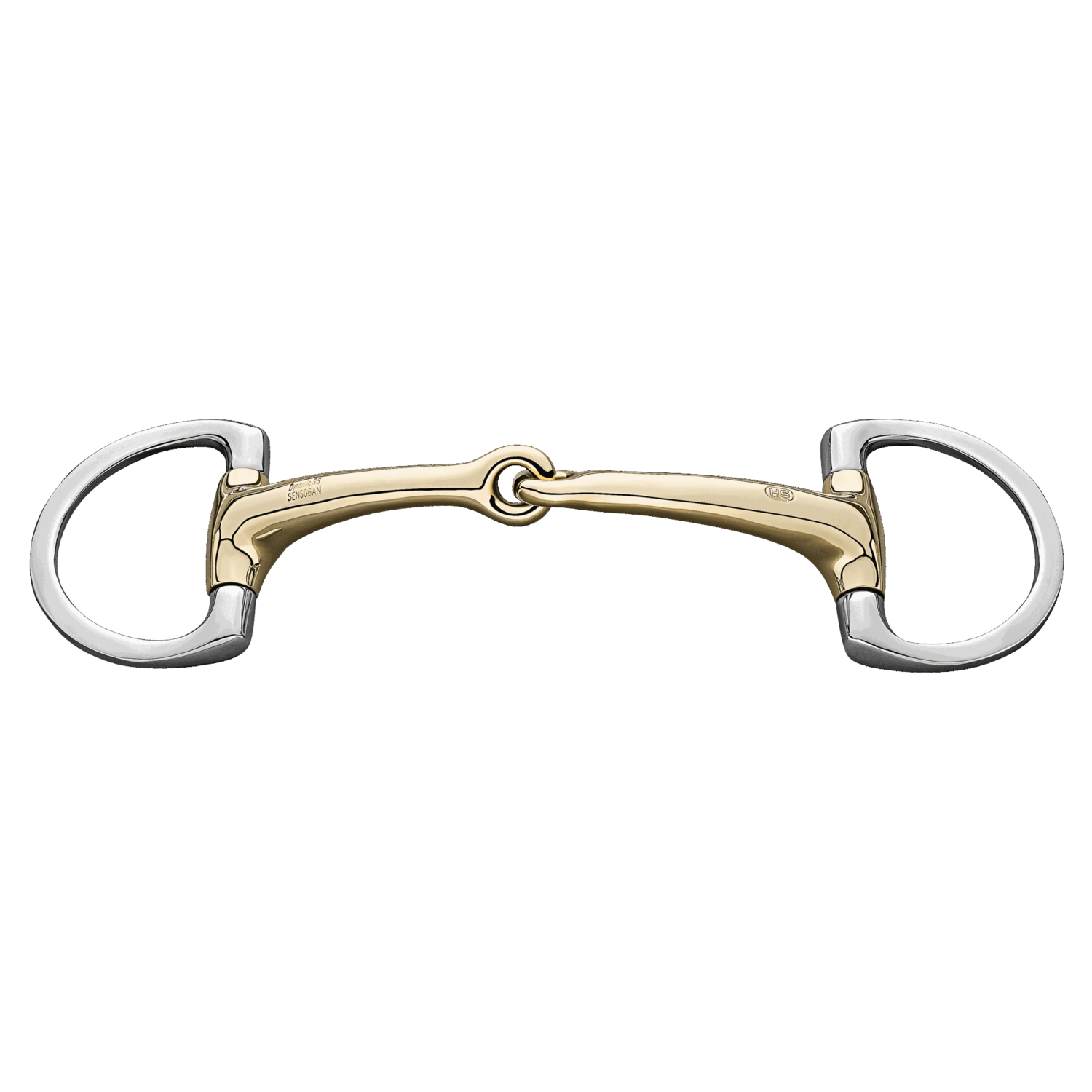 Dynamic RS Olivenkopf Unterlegtrense mit D förmigem Ring 14 mm einfach gebrochen | 40245_78.png | 1731064645