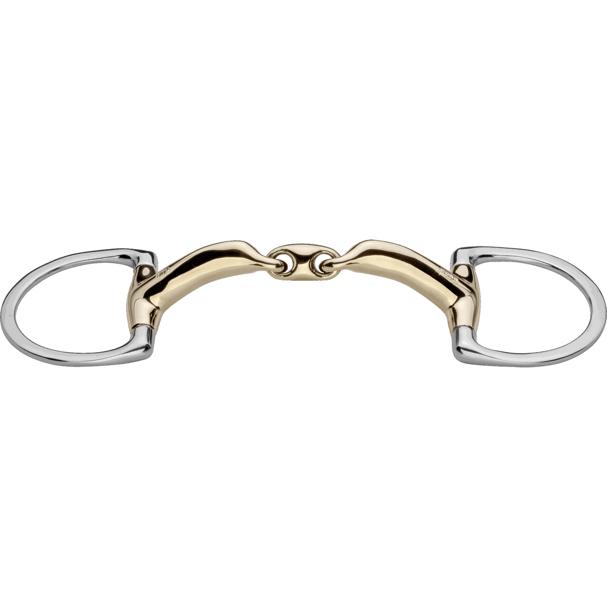 novocontact Eggbutt bit with D-shaped rings 14 mm double