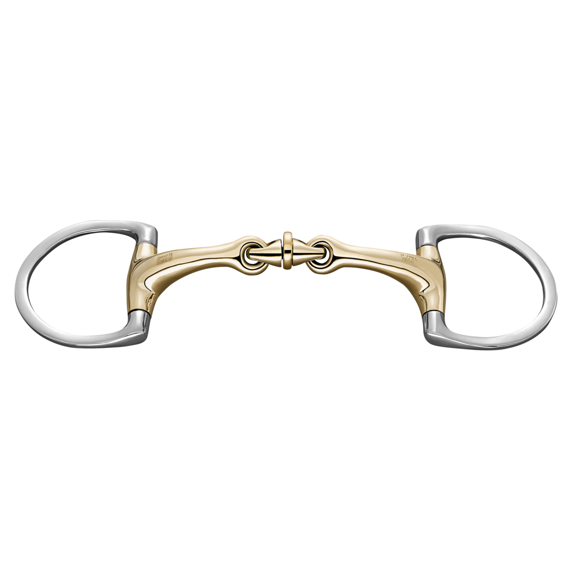 Dynamic RS WH ULTRA Olivenkopfgebiss mit D förmigem Ring doppelt gebrochen Sensogan | 40428_78.png