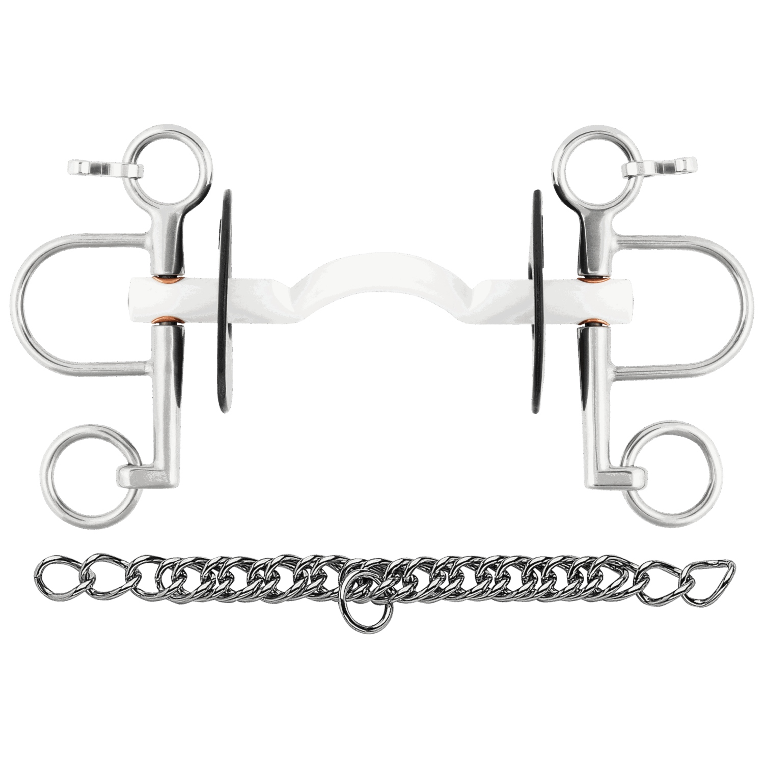 Nathe Pelham 15 mm mit weicher Stange Zungenfreiheit und kurzen Anzügen | 42073_00.png | 1731065206