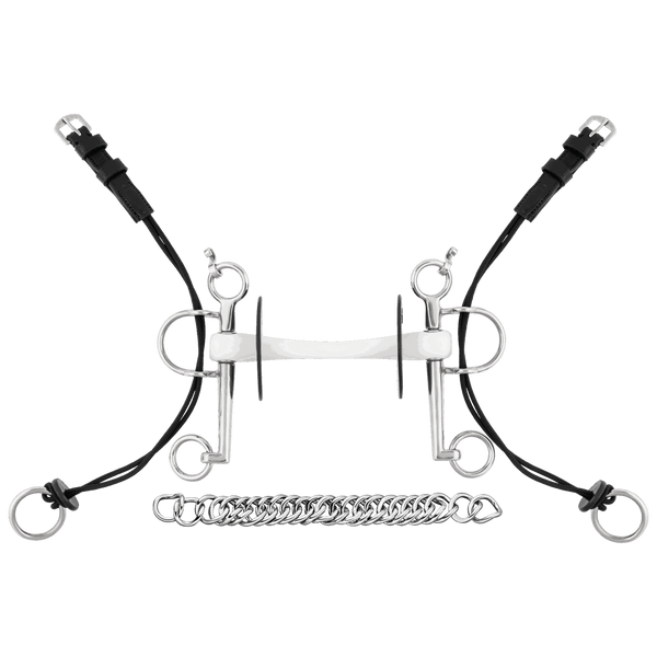 Bocca Pelham Doppia Snodata In Rame - Per Cavalli, 5.75 Pollici, Azione Precisa