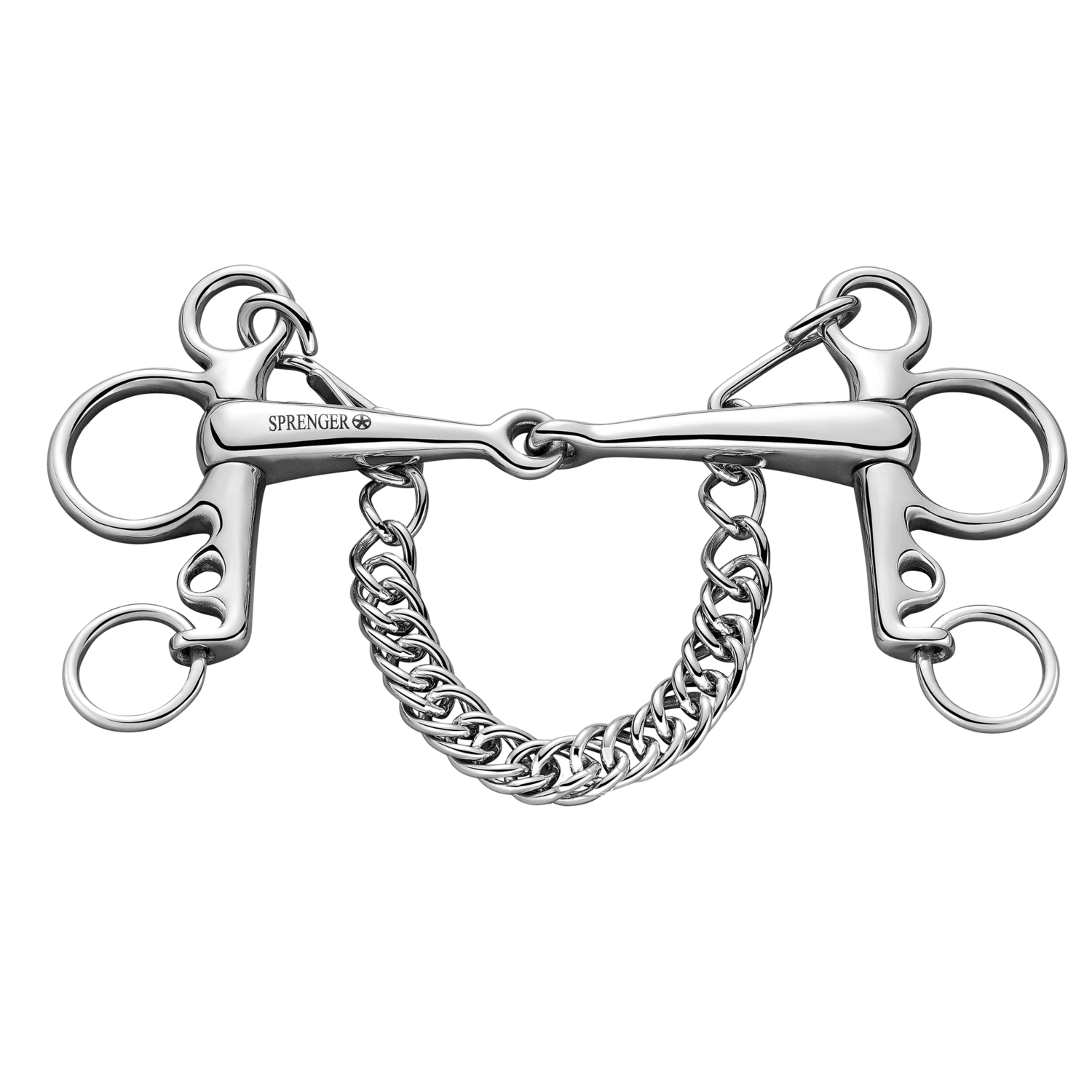 Pelham 16 mm einfach gebrochen kurzer Unterzug Edelstahl rostfrei | 42125_56.png | 1744063232