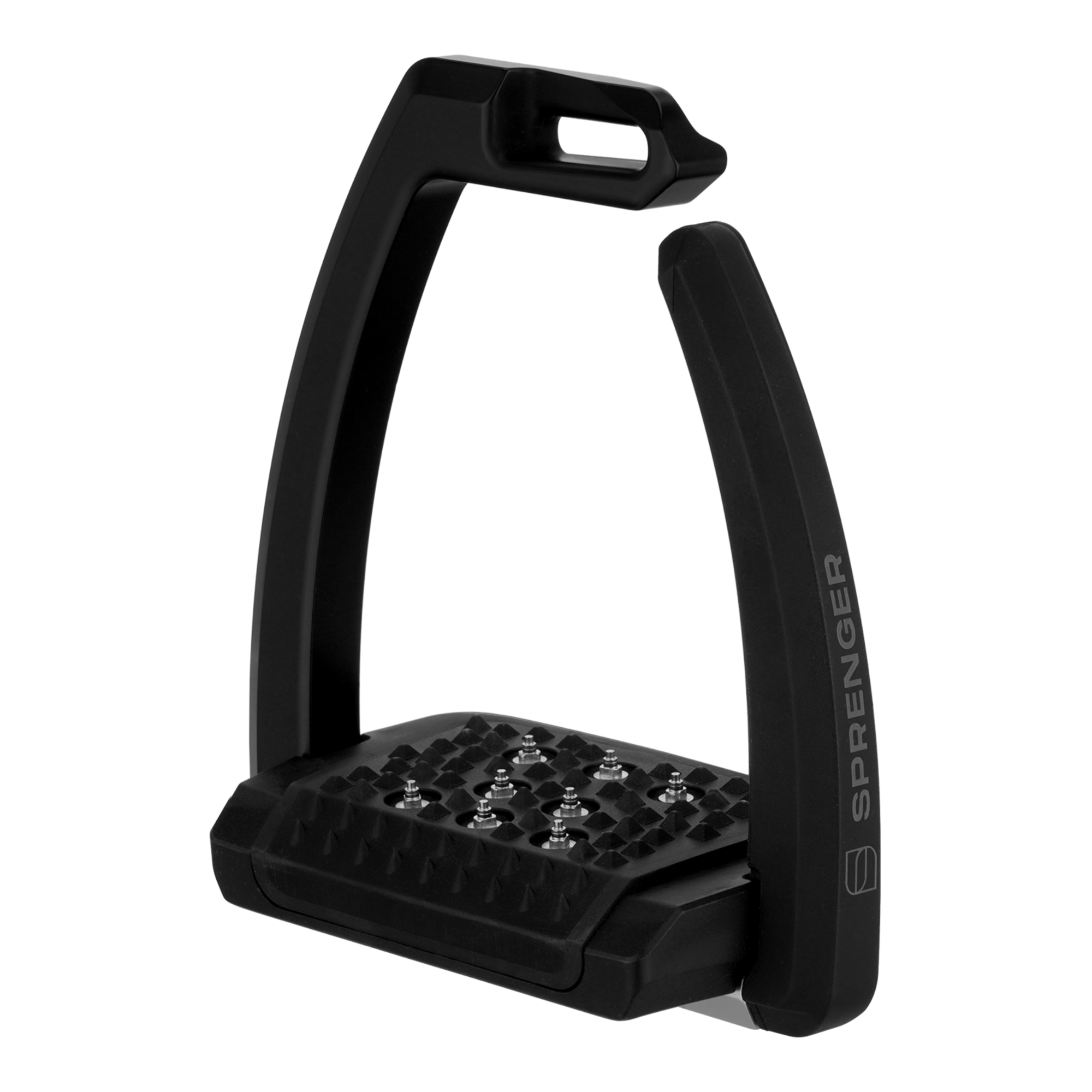 Aero Steigbügel mit Spikes schwarz eloxiert 120 mm Trittweite | 4429112253_1.png