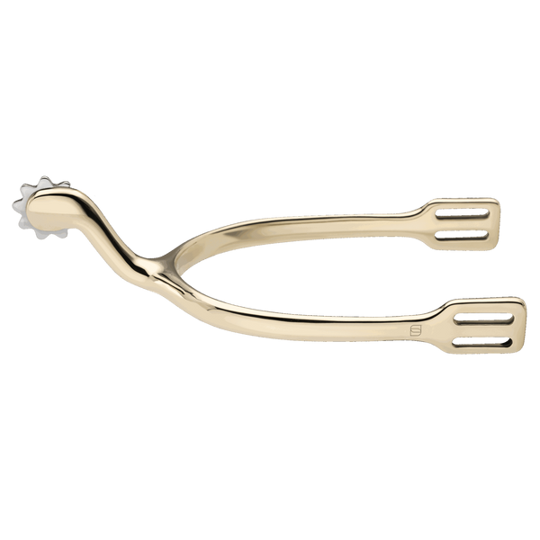 Swan Neck spurs - German Silver highly polished, 45 mm, with 9