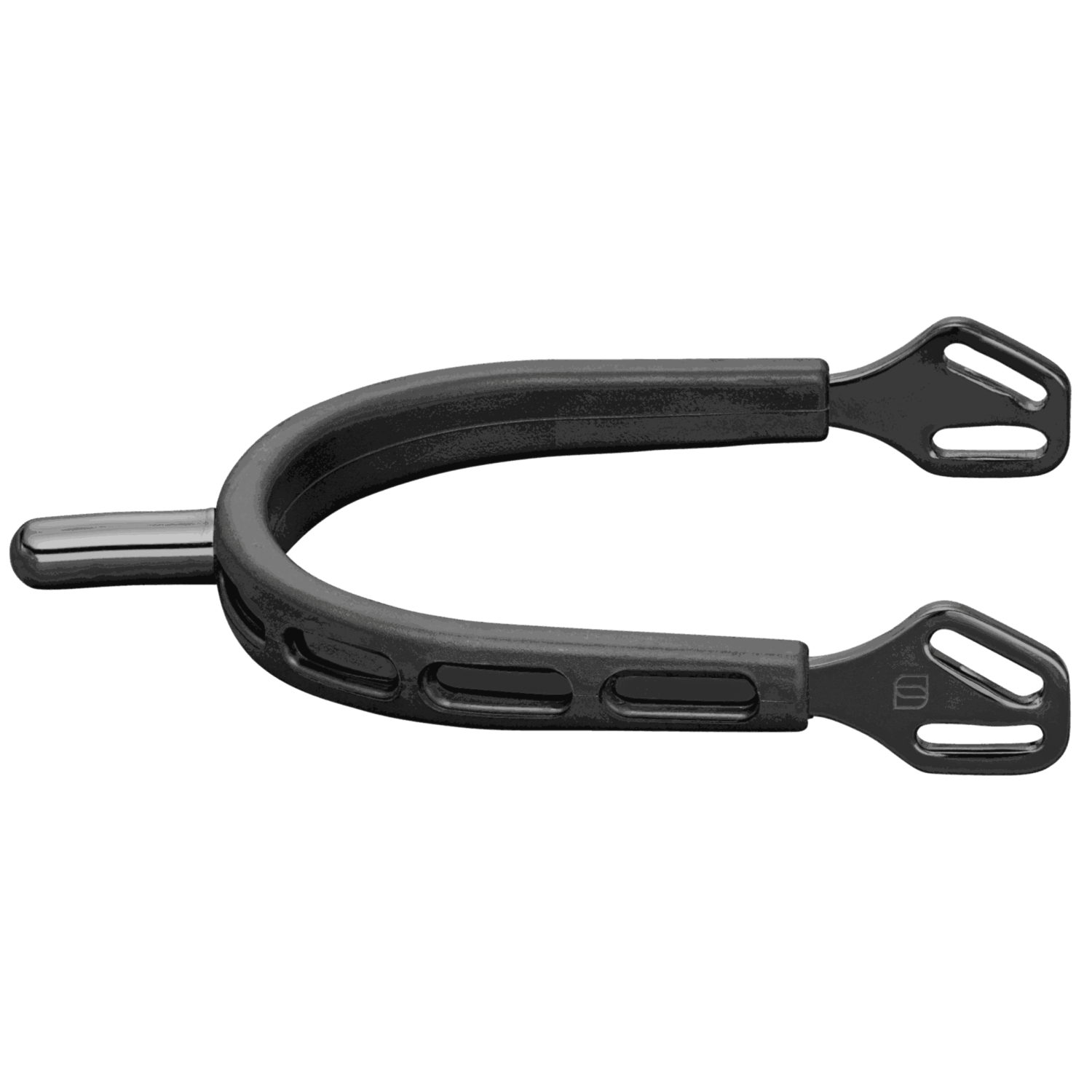 Ultra fit EXTRA GRIP Sporen "Black Series" Edelstahl rostfrei anthrazit 25 mm abgerundet | 4752500061.png