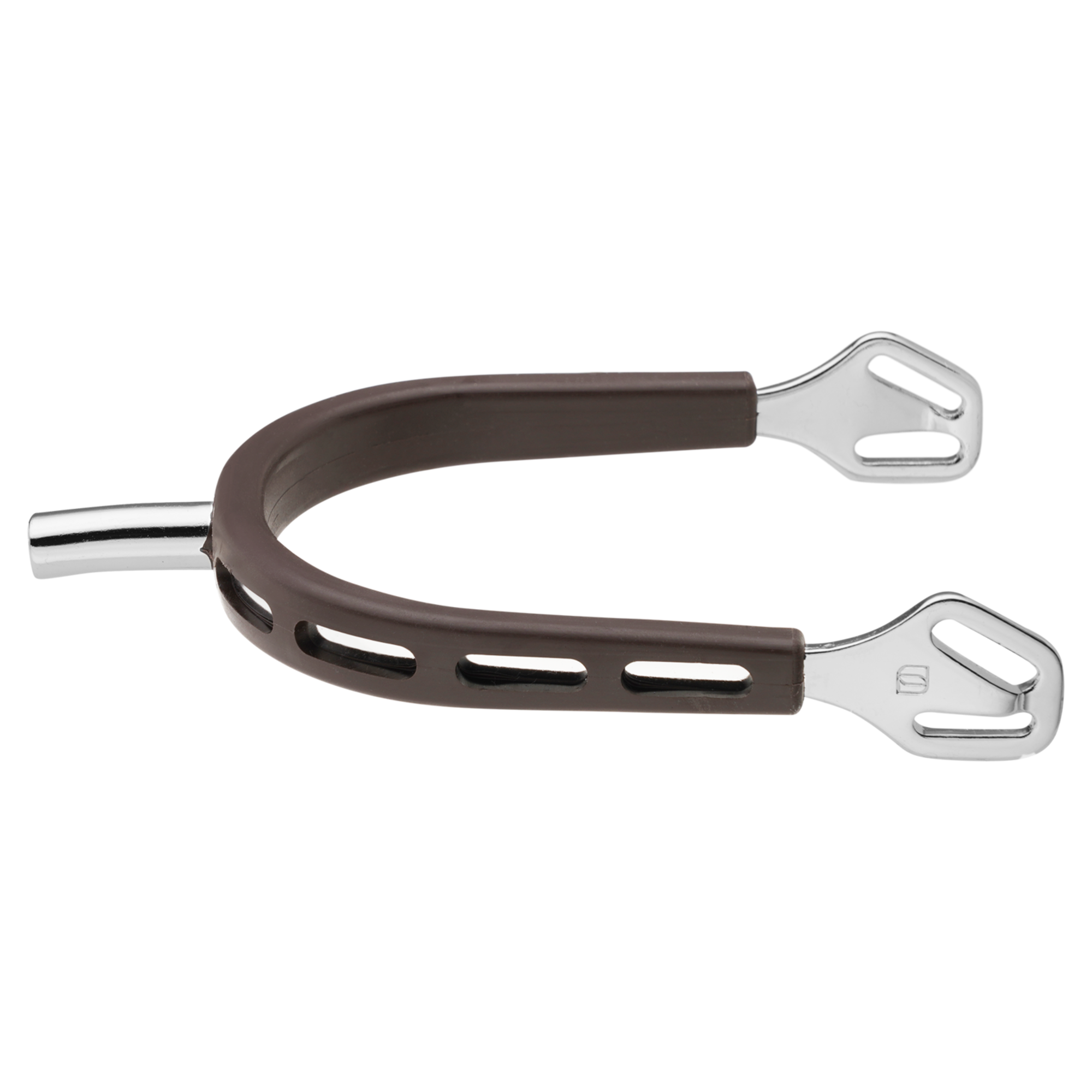 ULTRA fit BROWN GRIP Sporen Edelstahl rostfrei 25 mm flach | 47525100G5.png