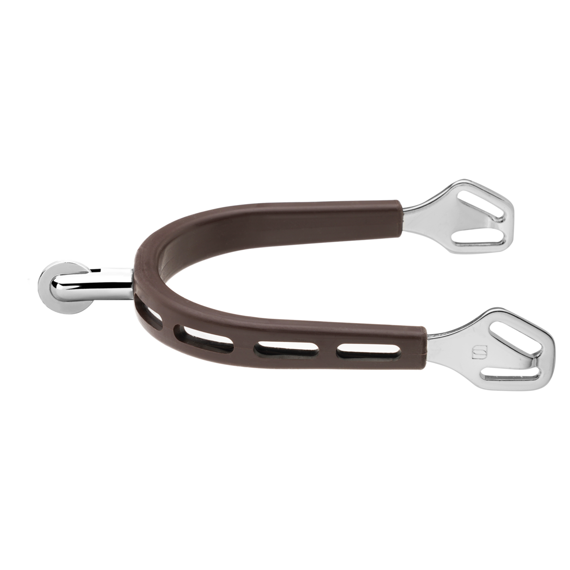 ULTRA fit BROWN GRIP Sporen Edelstahl rostfrei 30 mm abgerundet | 47525_006_G5.png