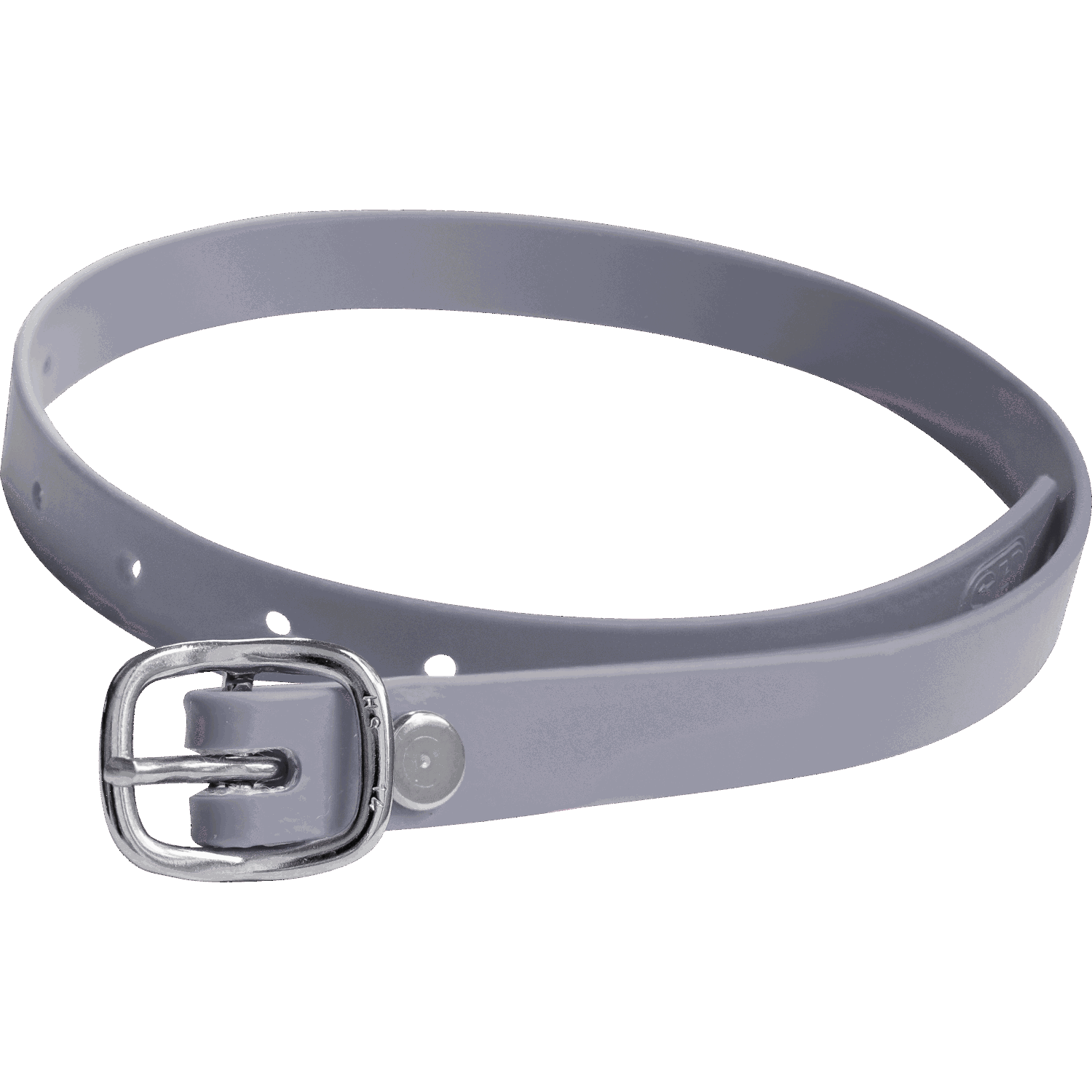 Sporenriemen 45 cm Biothane grau Schnalle silber | 49187045C0-1.png | 1731069932