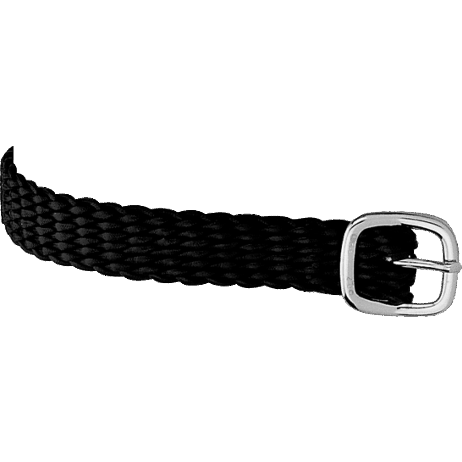 Sporenriemen 45 cm Perlon schwarz Schnalle silber | 49189_00.png | 1731070025