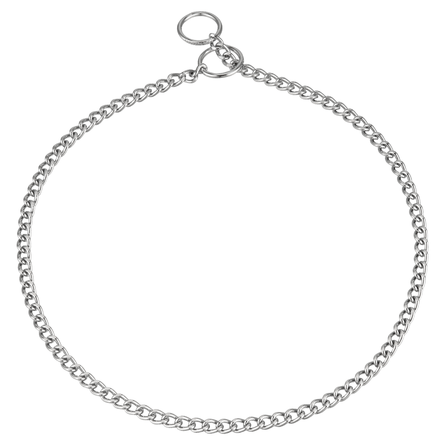 Halskette flach geschliffene Glieder Stahl verchromt 1 5 mm | 50722_02.png | 1734005133