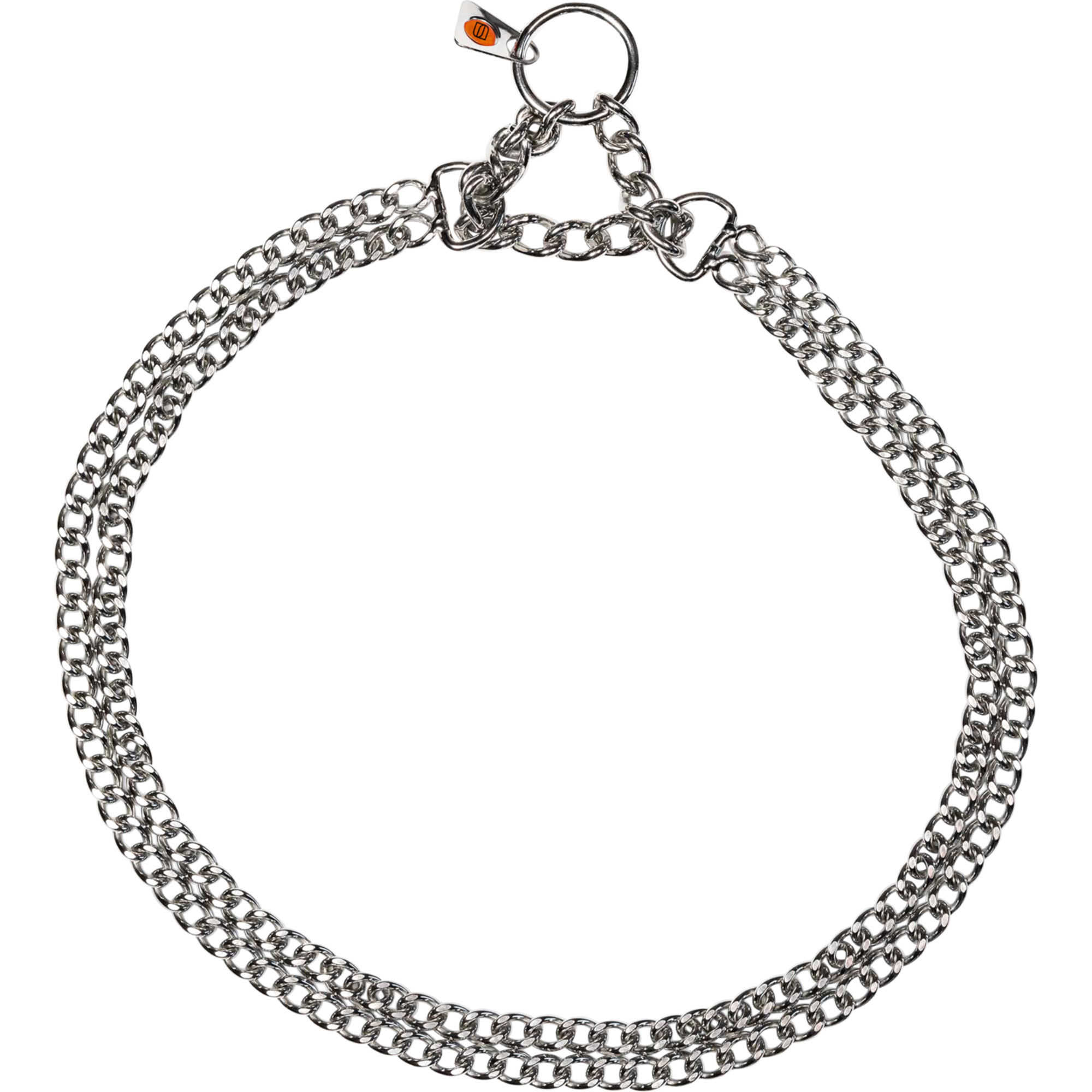 Halskette 2 reihig flach geschliffene Glieder Edelstahl Rostfrei 2 mm | 50881-55_3.png