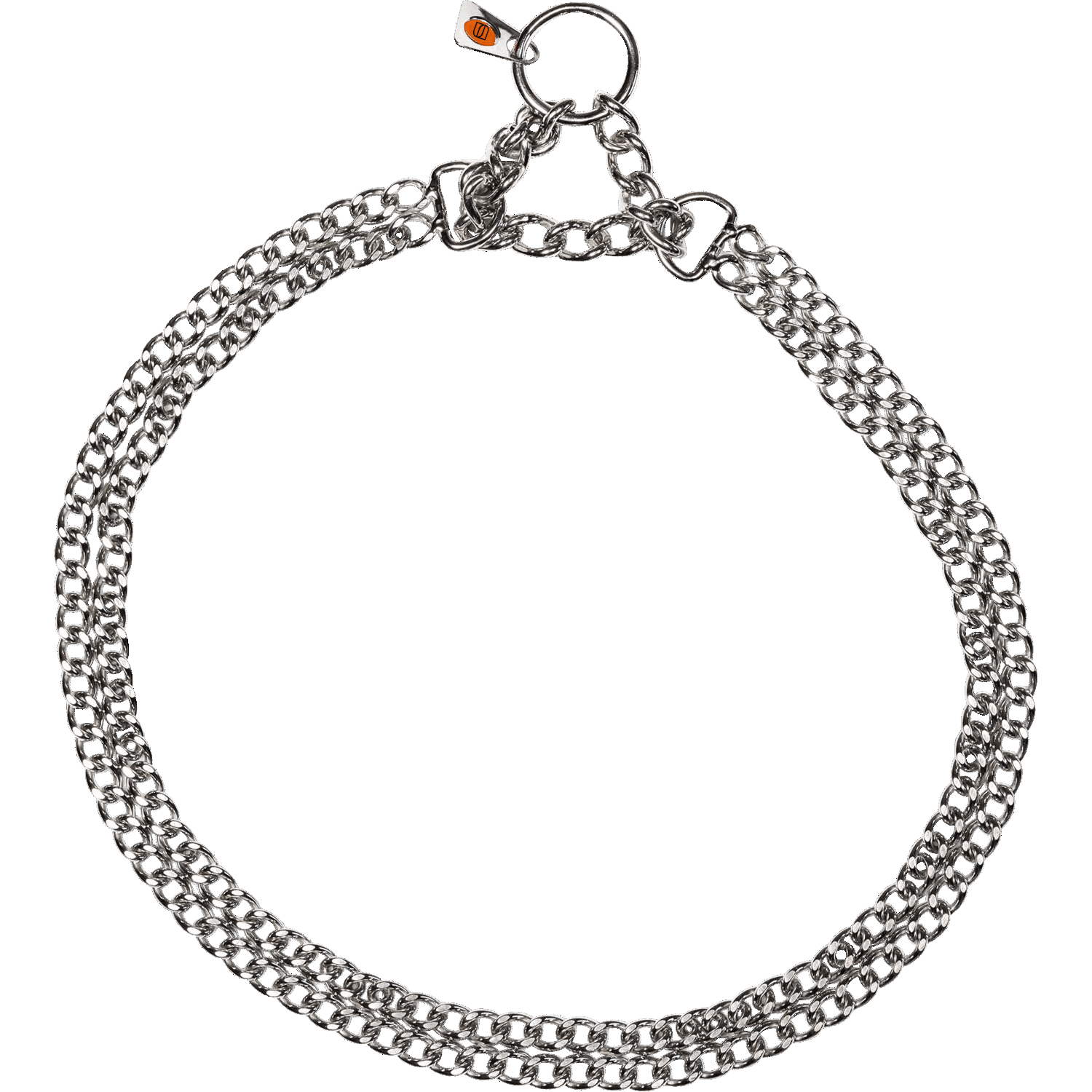 Halskette 2 reihig flach geschliffene Glieder Edelstahl Rostfrei 2 mm | 50881-55_3.png | 1731102968