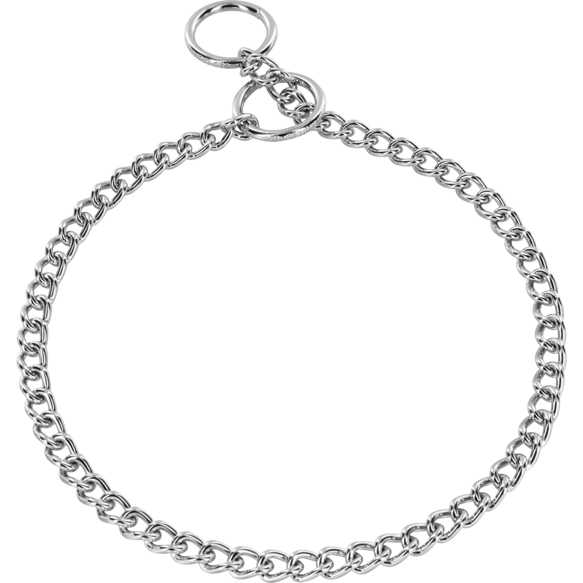 Halskette runde enge Glieder Stahl verchromt 3 mm | 51012_02.png