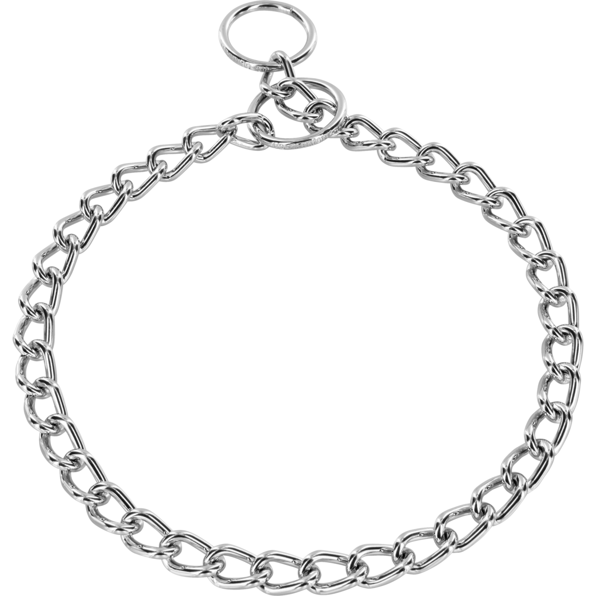Halskette runde Glieder Stahl verchromt 3 mm | 51112_02.png