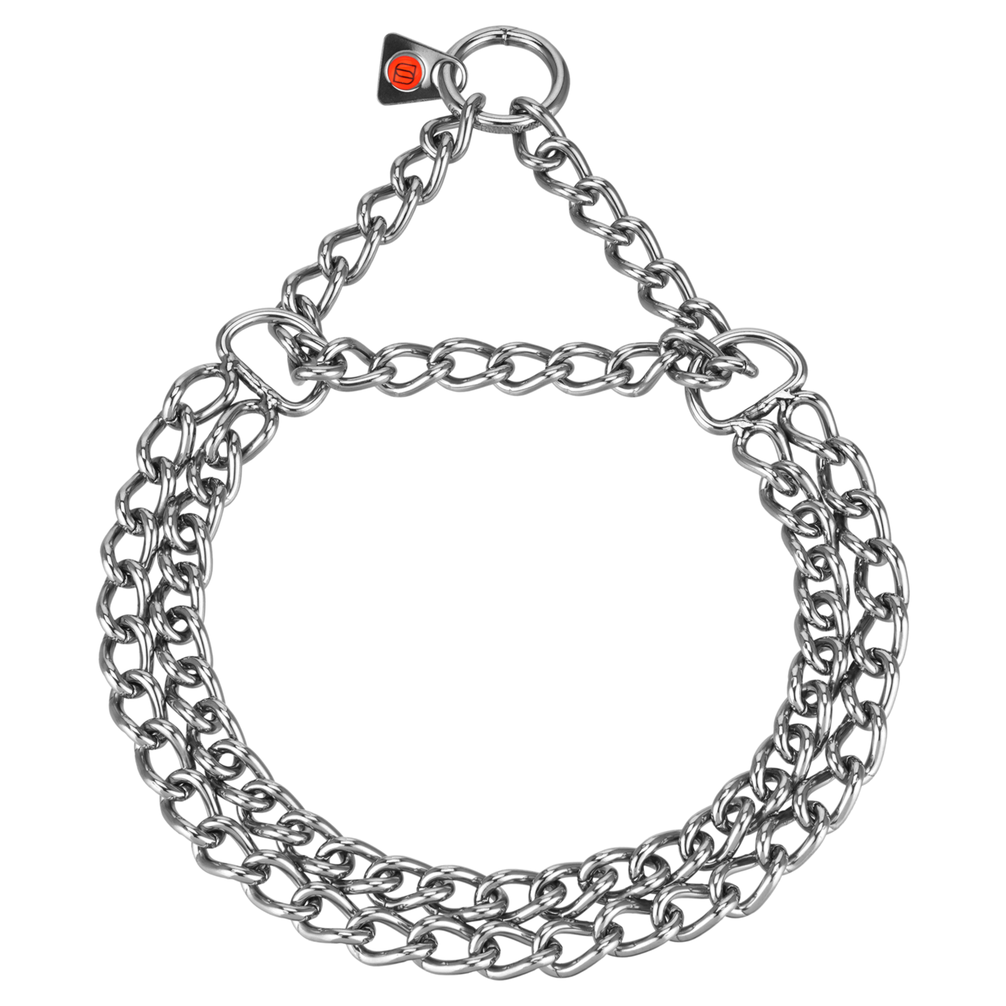 Halskette 2 reihig flach geschliffene Glieder Edelstahl Rostfrei 3 mm | 5111305055.png