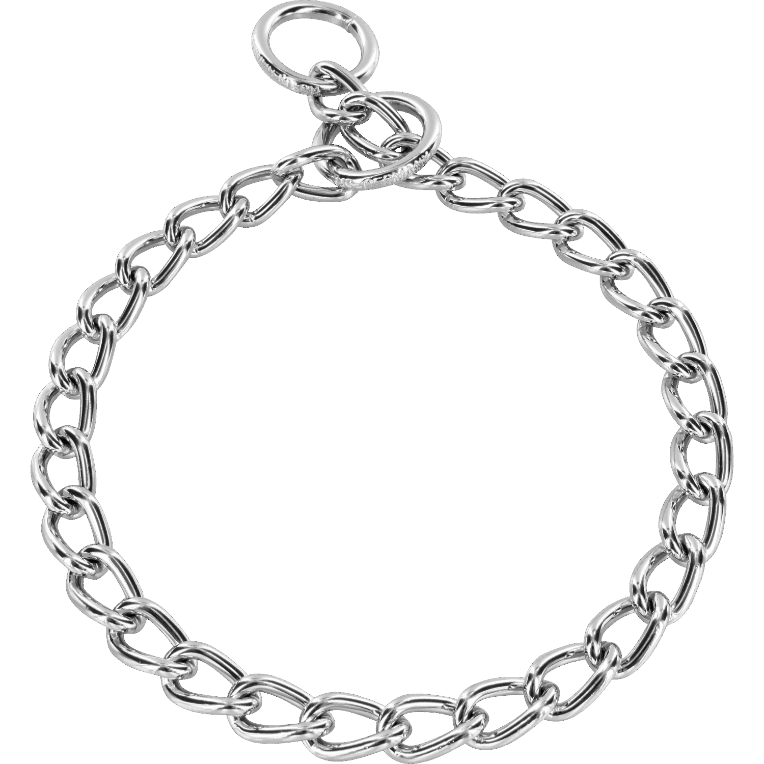 Halskette runde Glieder Stahl verchromt 4 mm | 51381_02.png | 1731103314