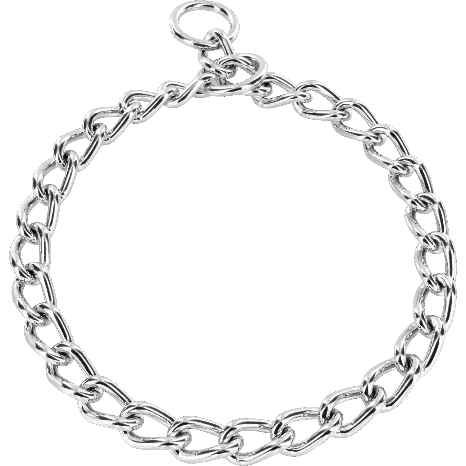 Halskette extra stark runde Glieder Stahl verchromt 5 mm | 51401_02.png | 1731103314