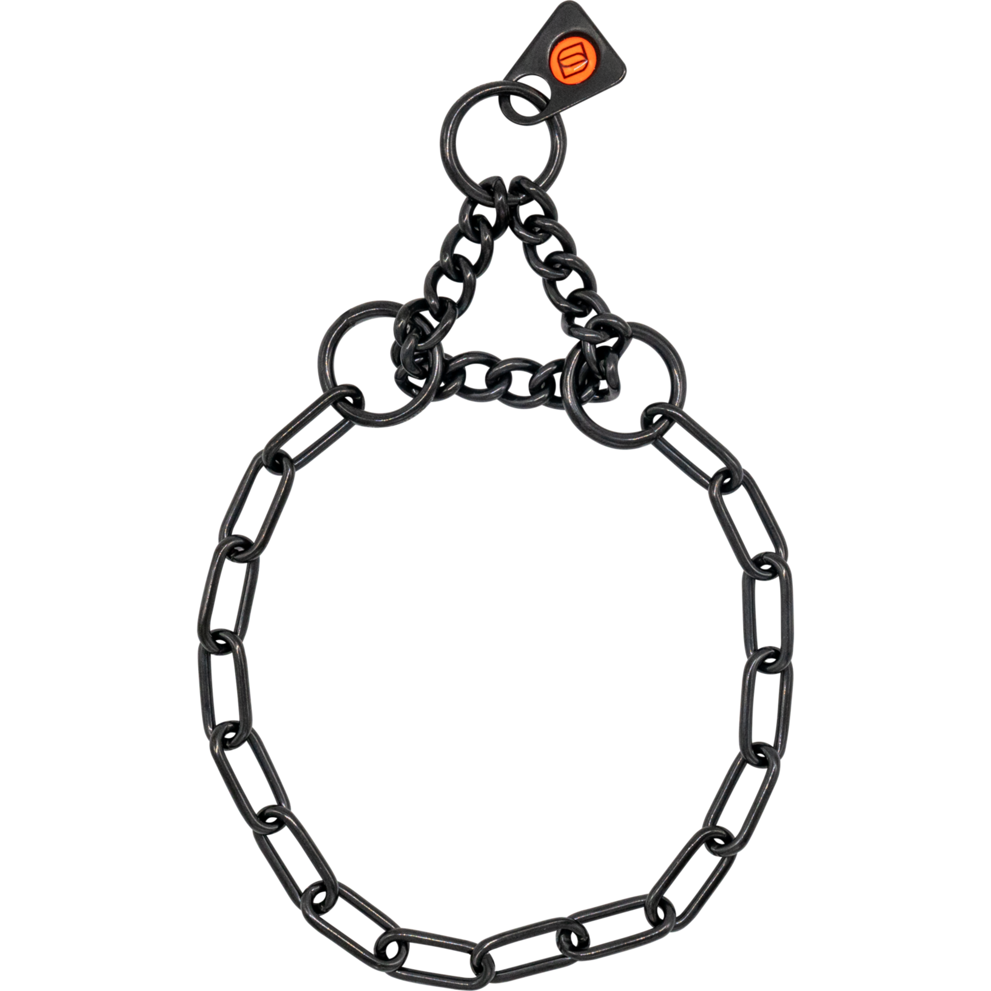 Halskette mit Zugbegrenzung Edelstahl Rostfrei schwarz 2 mm | 5144503057.png