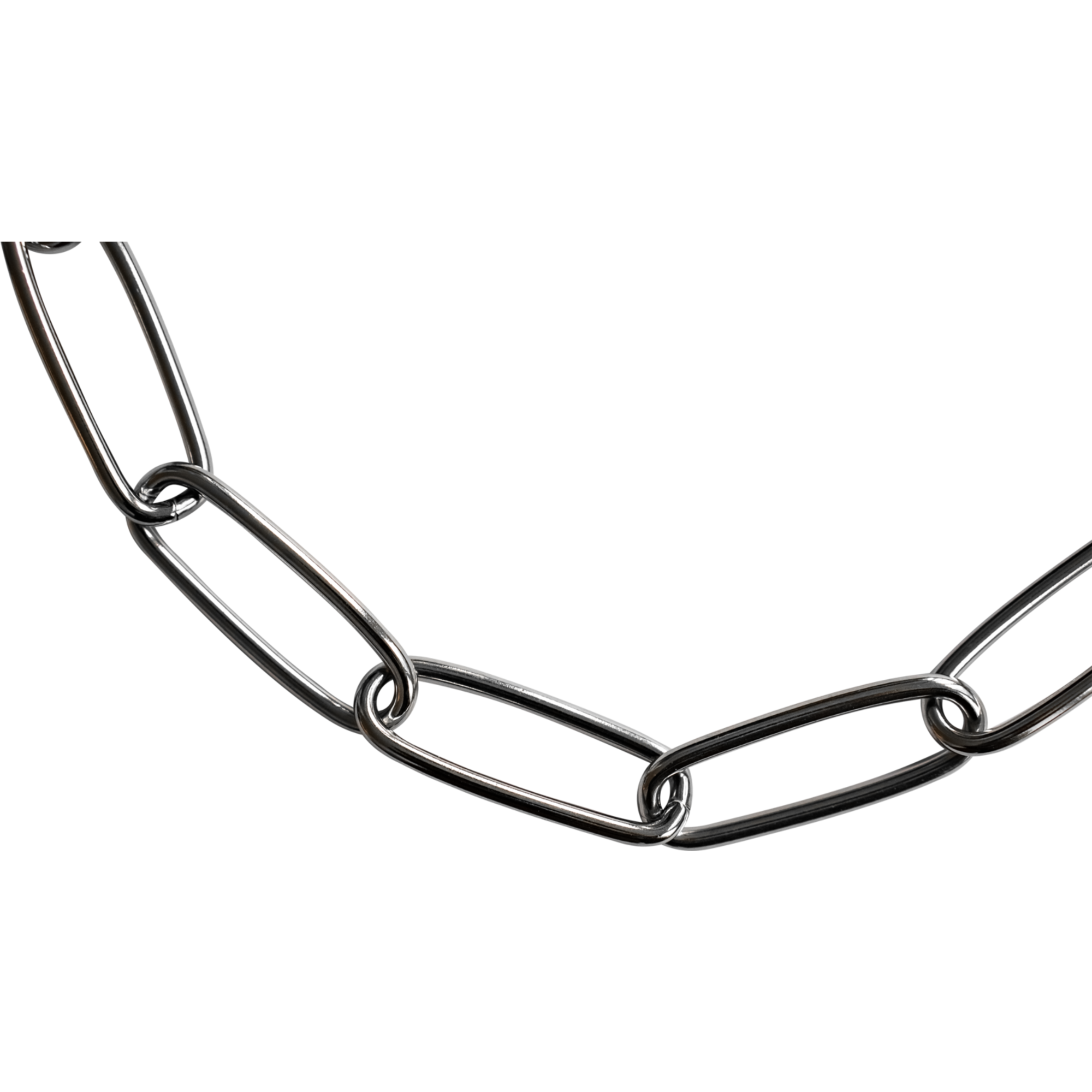 Halskette mit Zugbegrenzung Edelstahl Rostfrei schwarz 3 mm | 51514-57-1.png