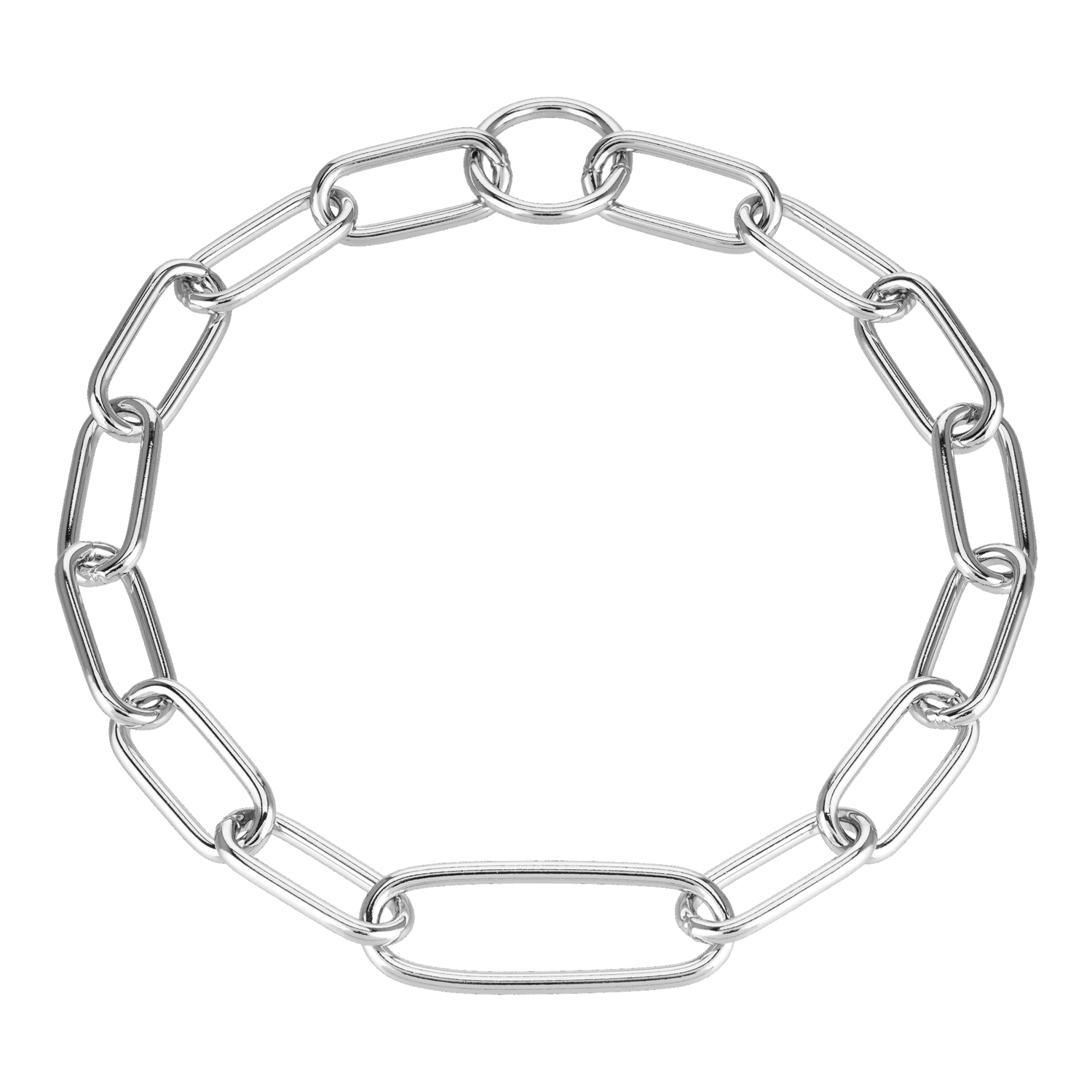 Halskette mit extra langem Mittelglied Stahl verchromt 4 mm | 51632-02.png | 1741095385