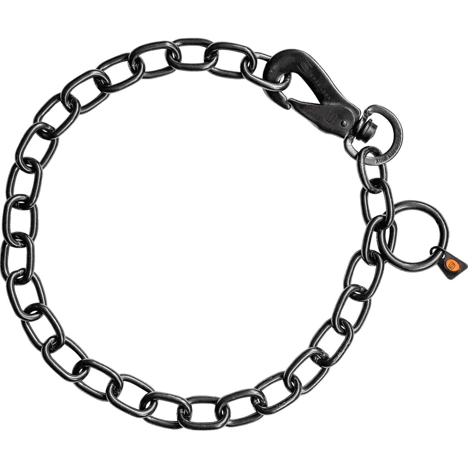 Halskette verstellbar mit SPRENGER Haken stark Edelstahl Rostfrei schwarz 4 mm | 51647-57-1.png | 1731103251