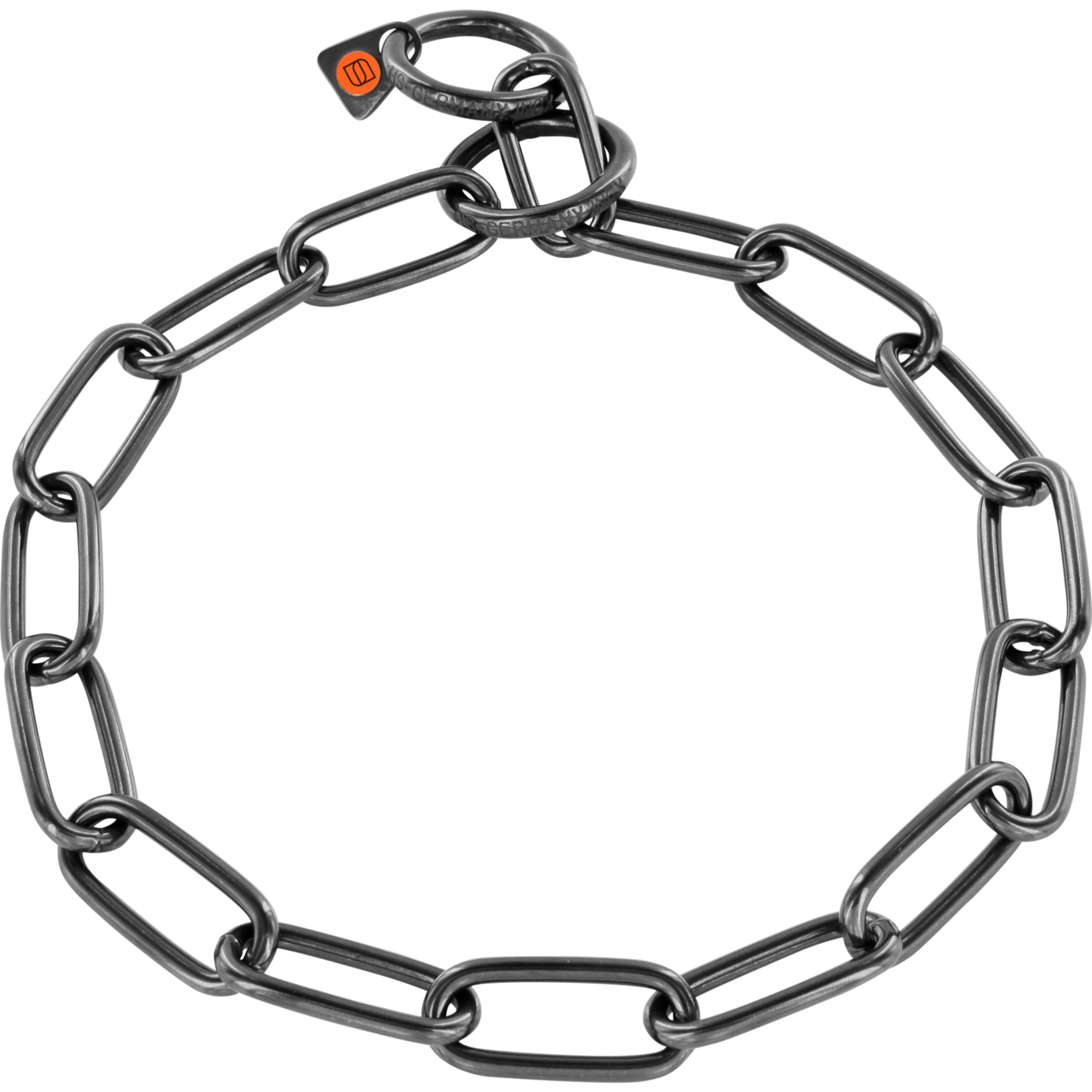 Halskette langgliedrig Edelstahl Rostfrei schwarz 4 mm | 51663_57.png