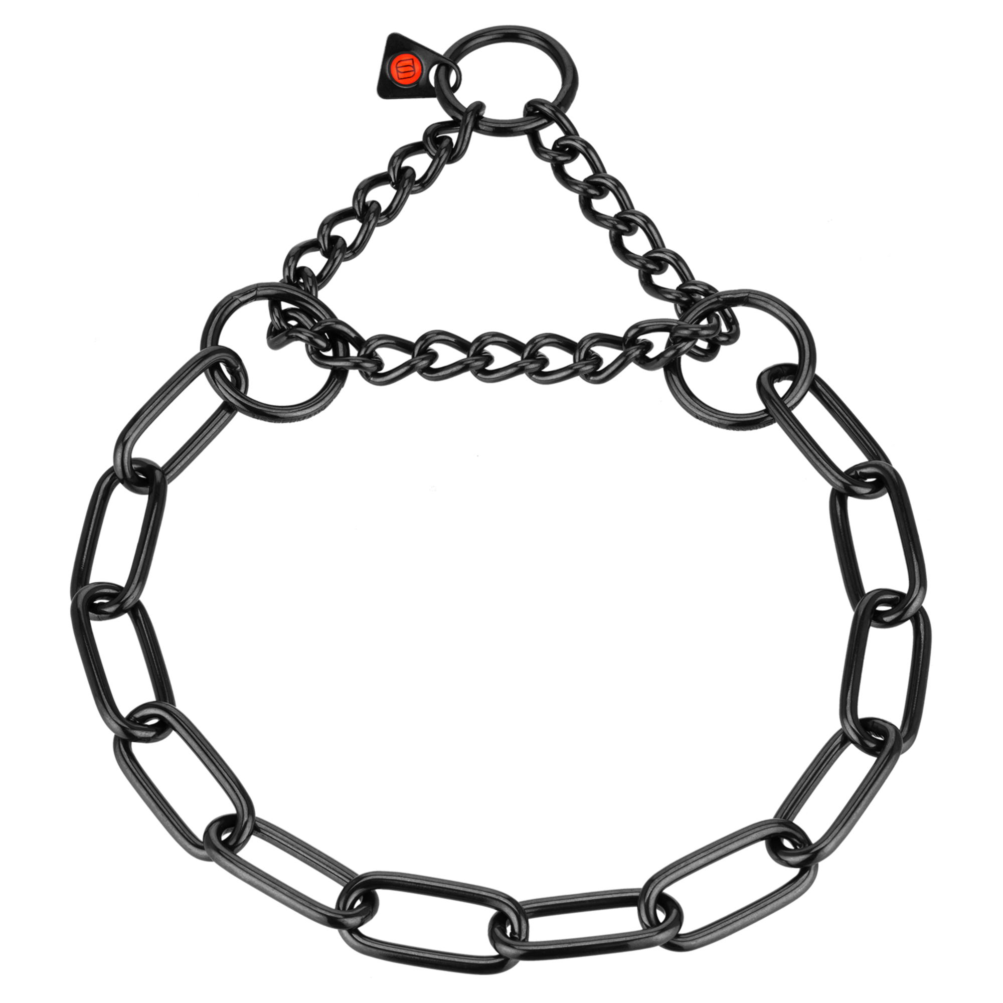 Halskette mit Zugbegrenzung Edelstahl Rostfrei schwarz 4 mm | 5168205557.png