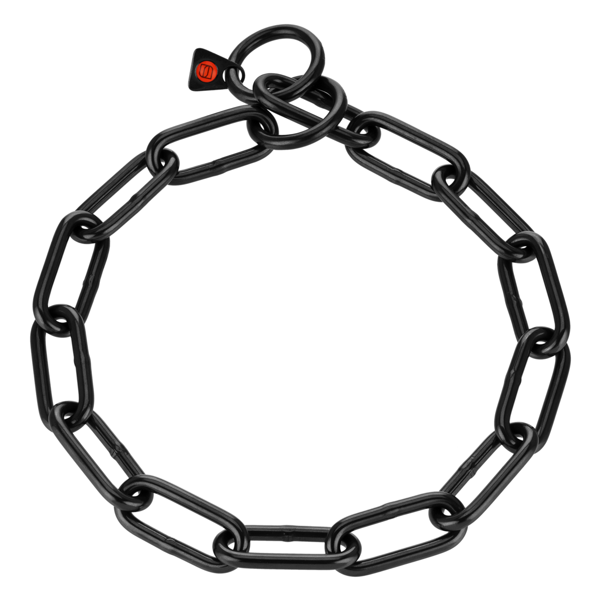Halskette langgliedrig Edelstahl Rostfrei schwarz 5 mm | 51763-57.png