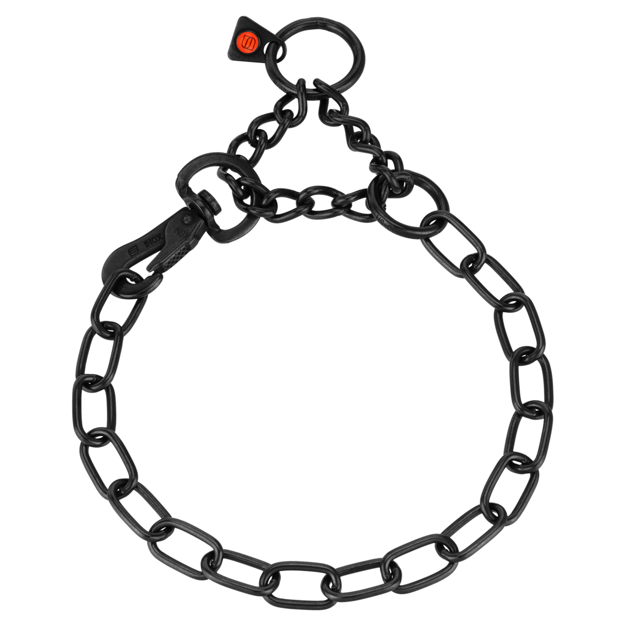 Halskette verstellbar mit SPRENGER Haken Edelstahl Rostfrei schwarz 3 mm | 5254004857.png