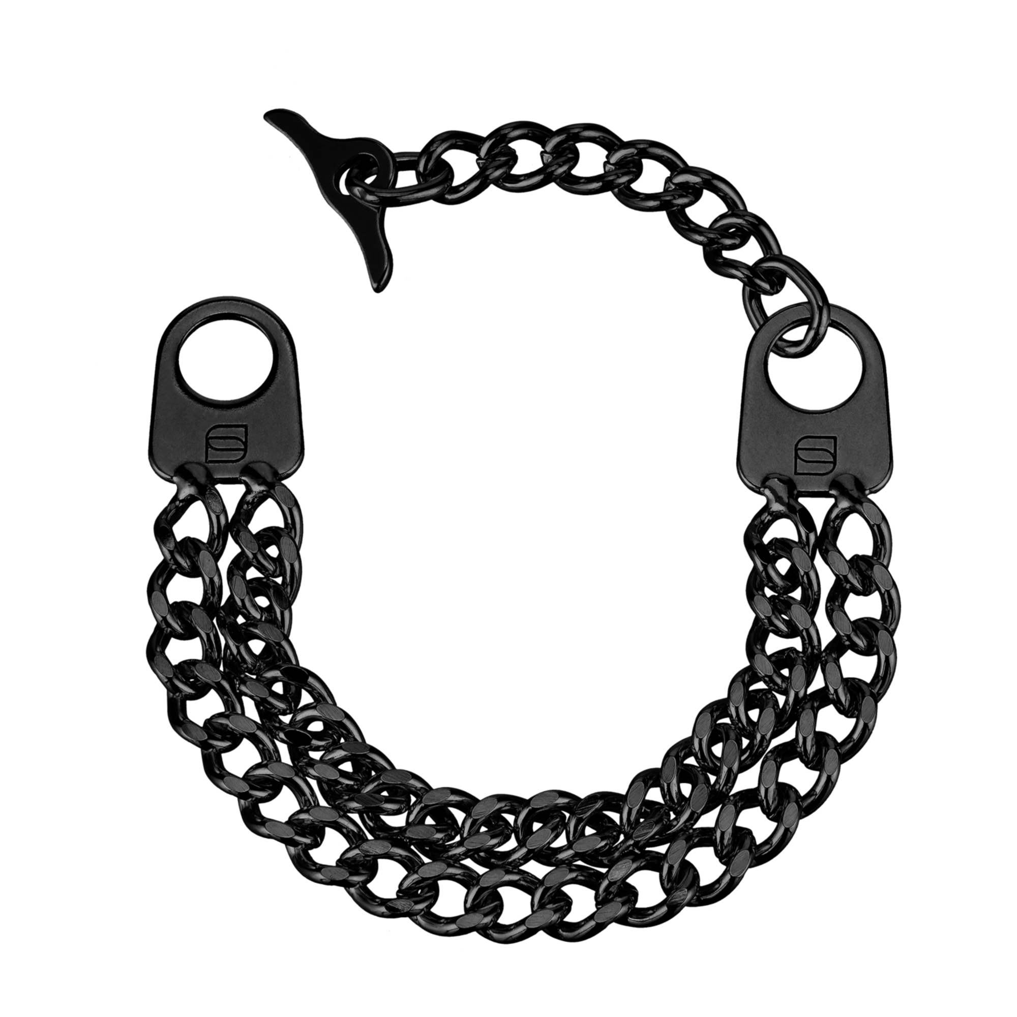Armband 2 reihig Edelstahl schwarz mit Diamond Like Carbon Oberfläche | 5361002061.png