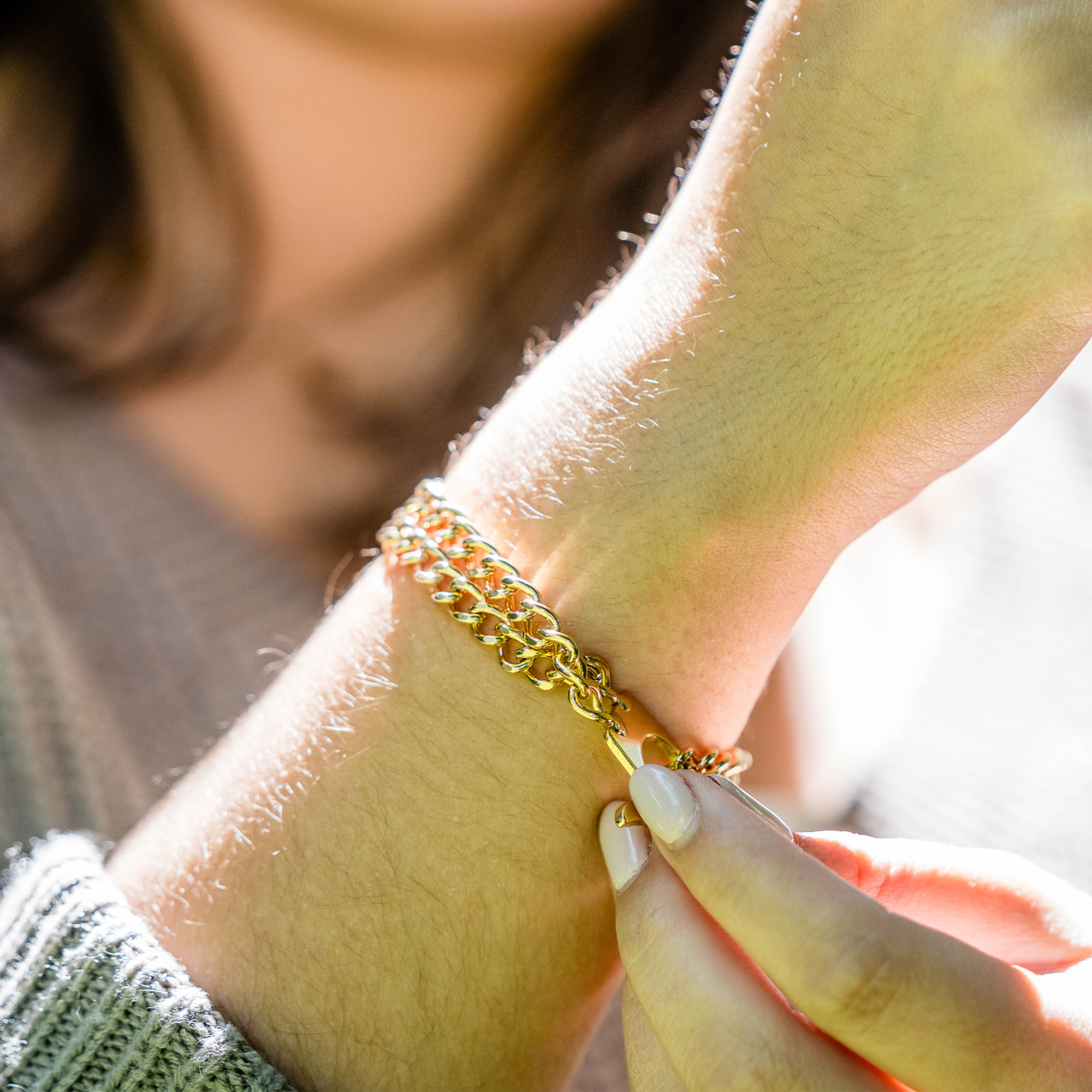 Damen Armband 2 reihig Edelstahl gold (18 Karat Hartvergoldung) | 5362001992_05.png